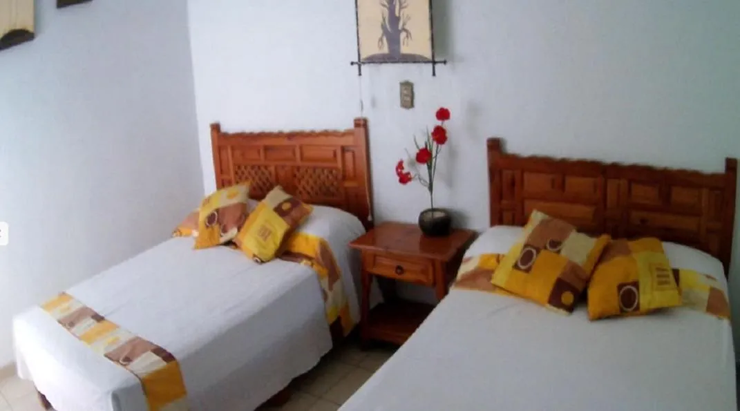 Bed in Quinta Belu Oaxtepec