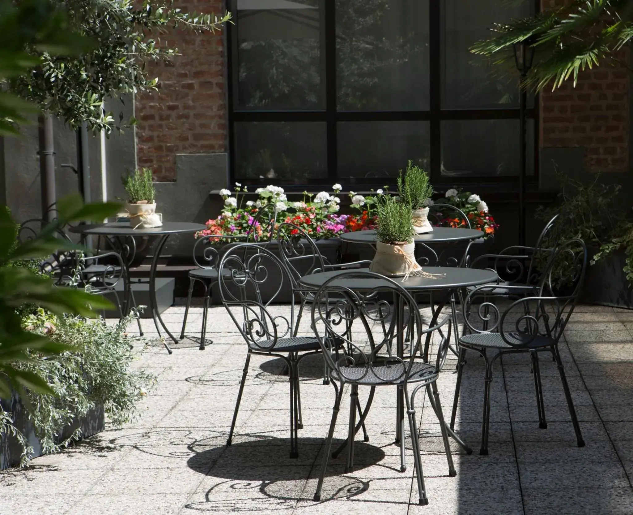 Inner courtyard view in Starhotels Business Palace Inner courtyard view in Starhotels Business Palace