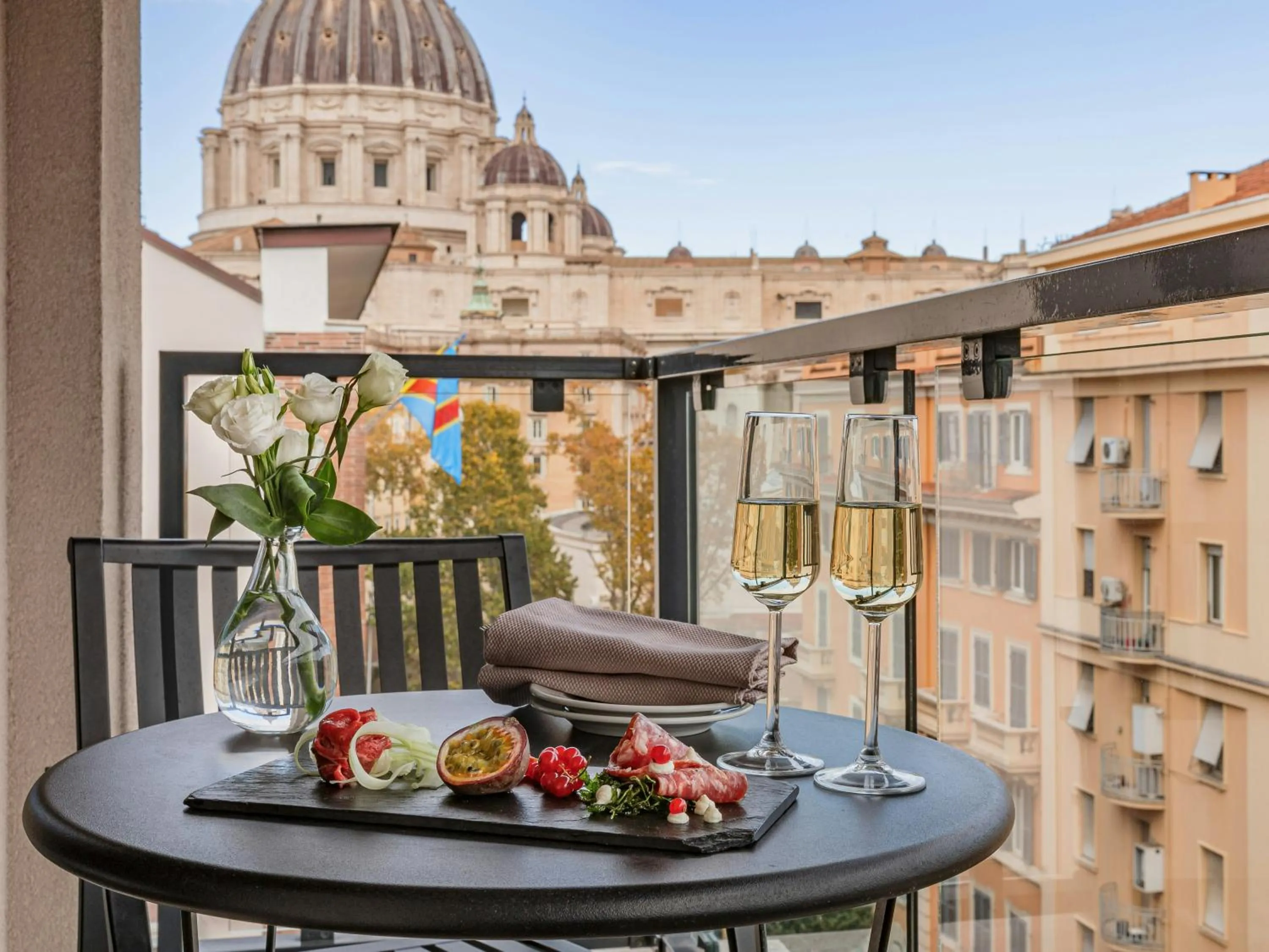 Balcony/Terrace in Starhotels Michelangelo Rome