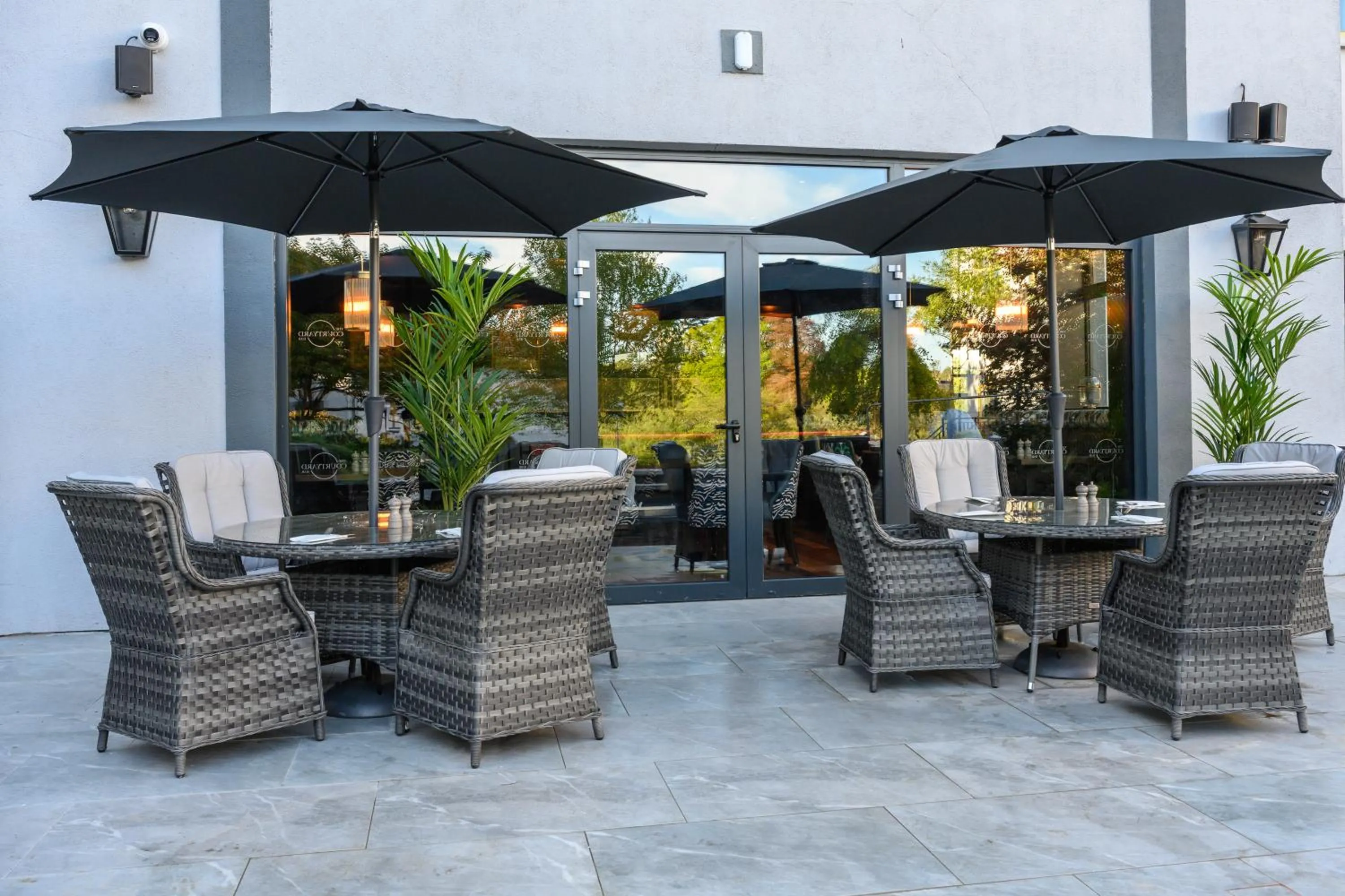 Inner courtyard view in Newtown Park Hotel