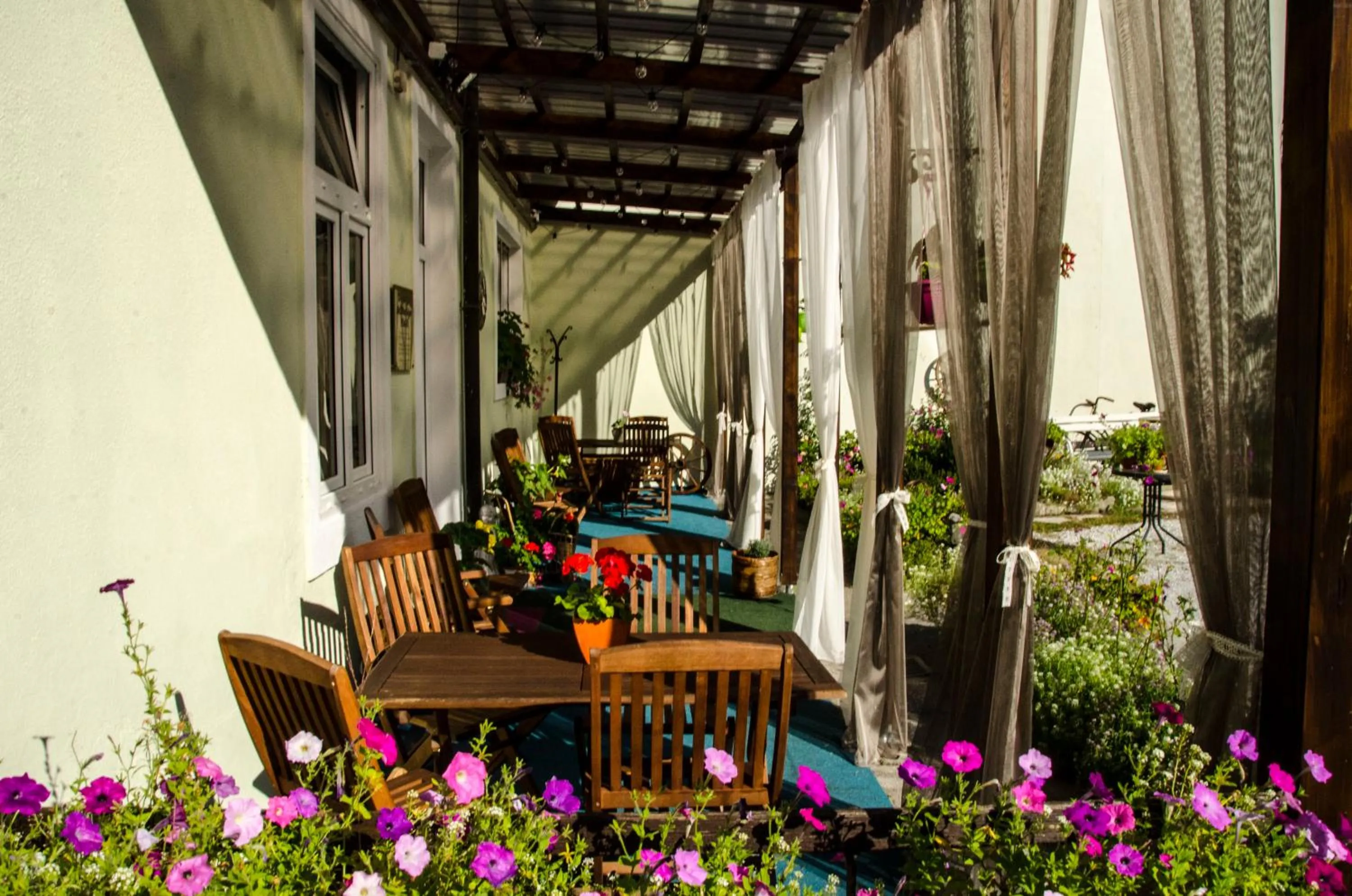 Patio in Trubarjev Art Boutique hotel