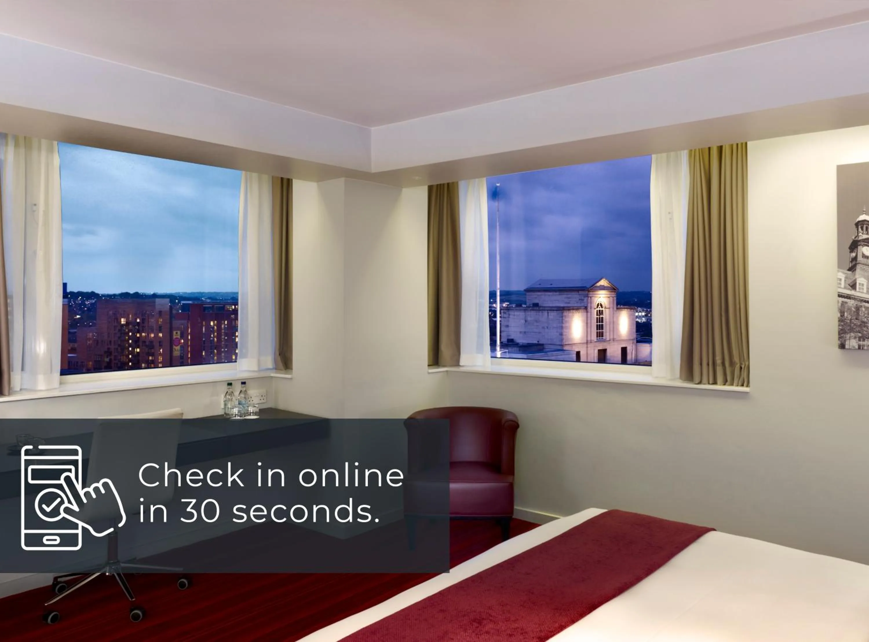 Bedroom, Bed in Park Plaza Leeds