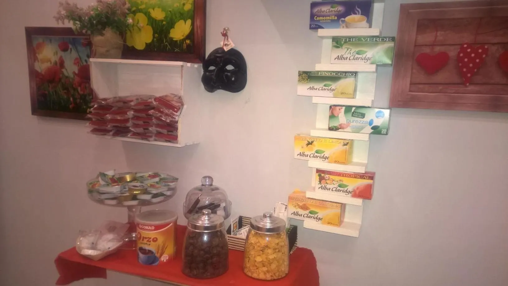 Italian breakfast in B&B Simy