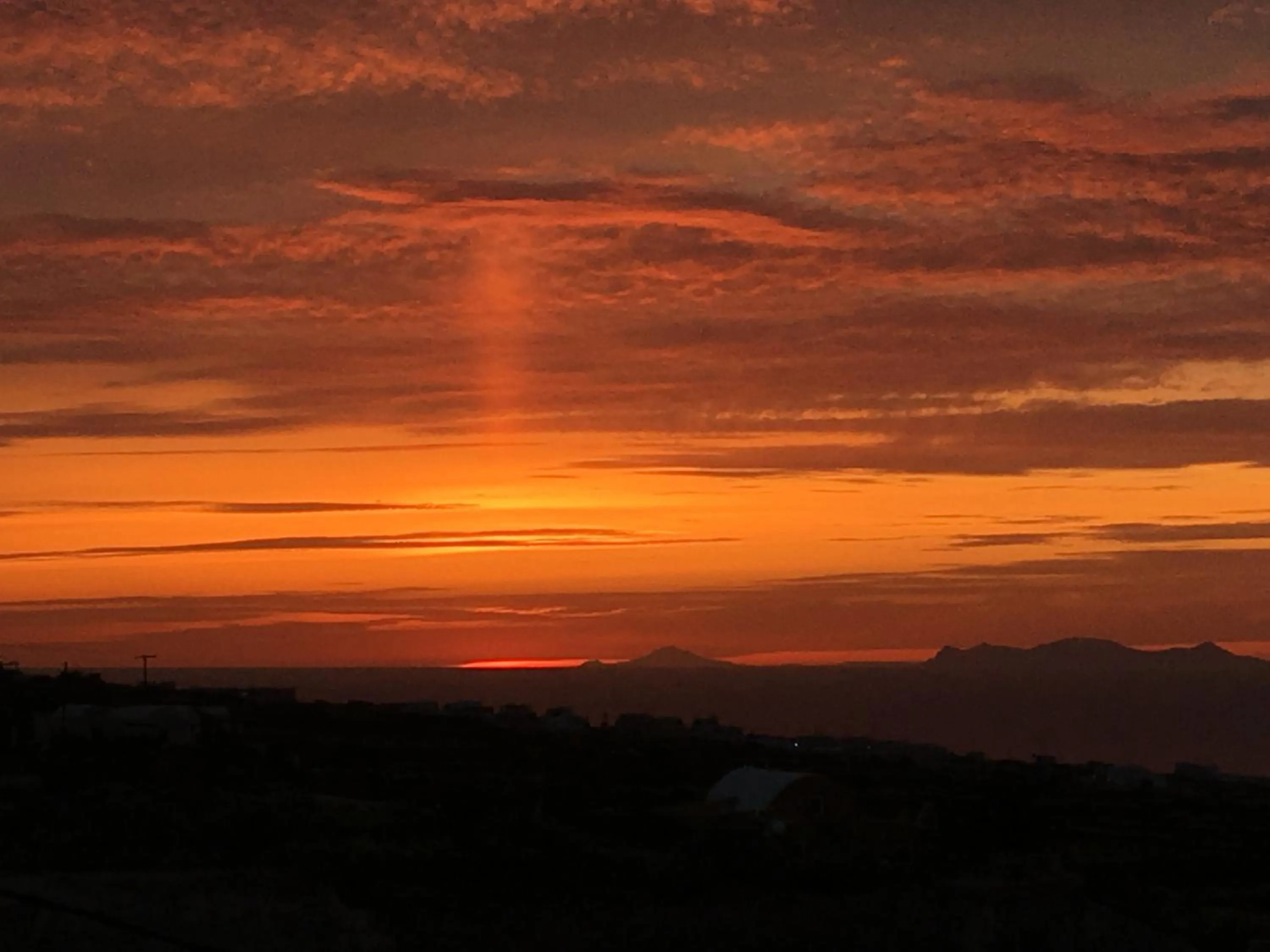 Sunset in Elysian Santorini