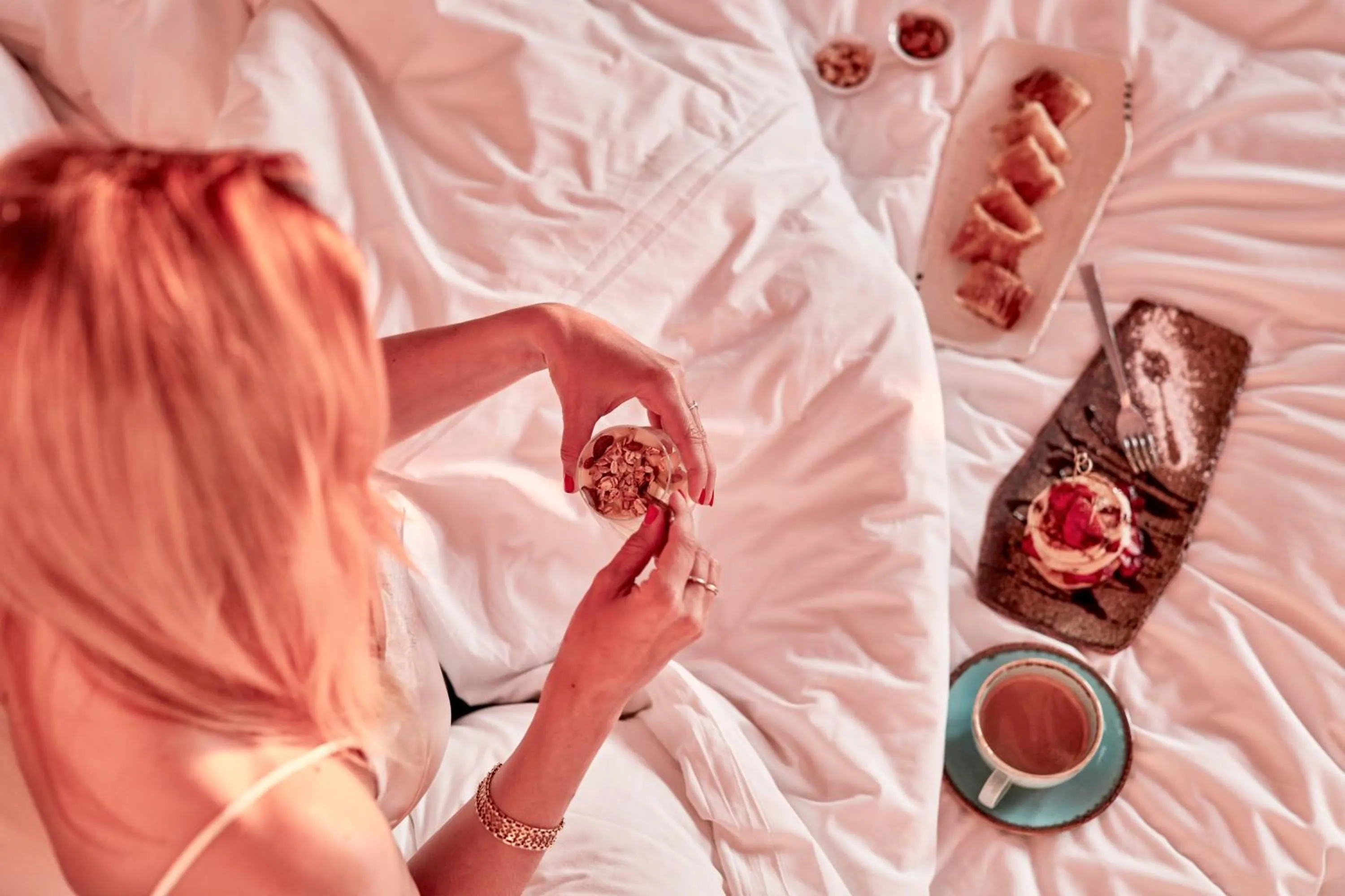 Breakfast, Bed in Elysian Santorini