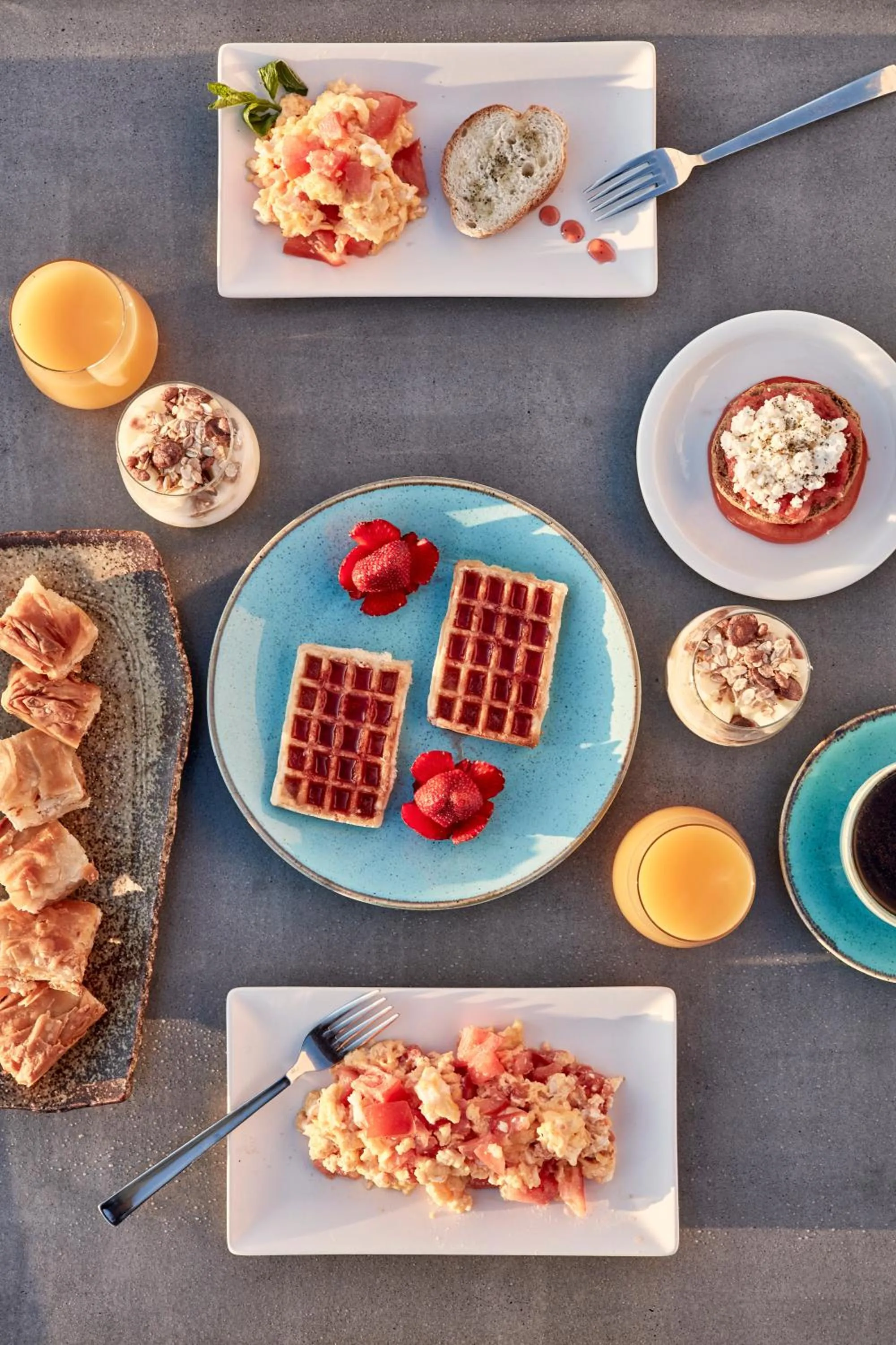 Breakfast in Elysian Santorini