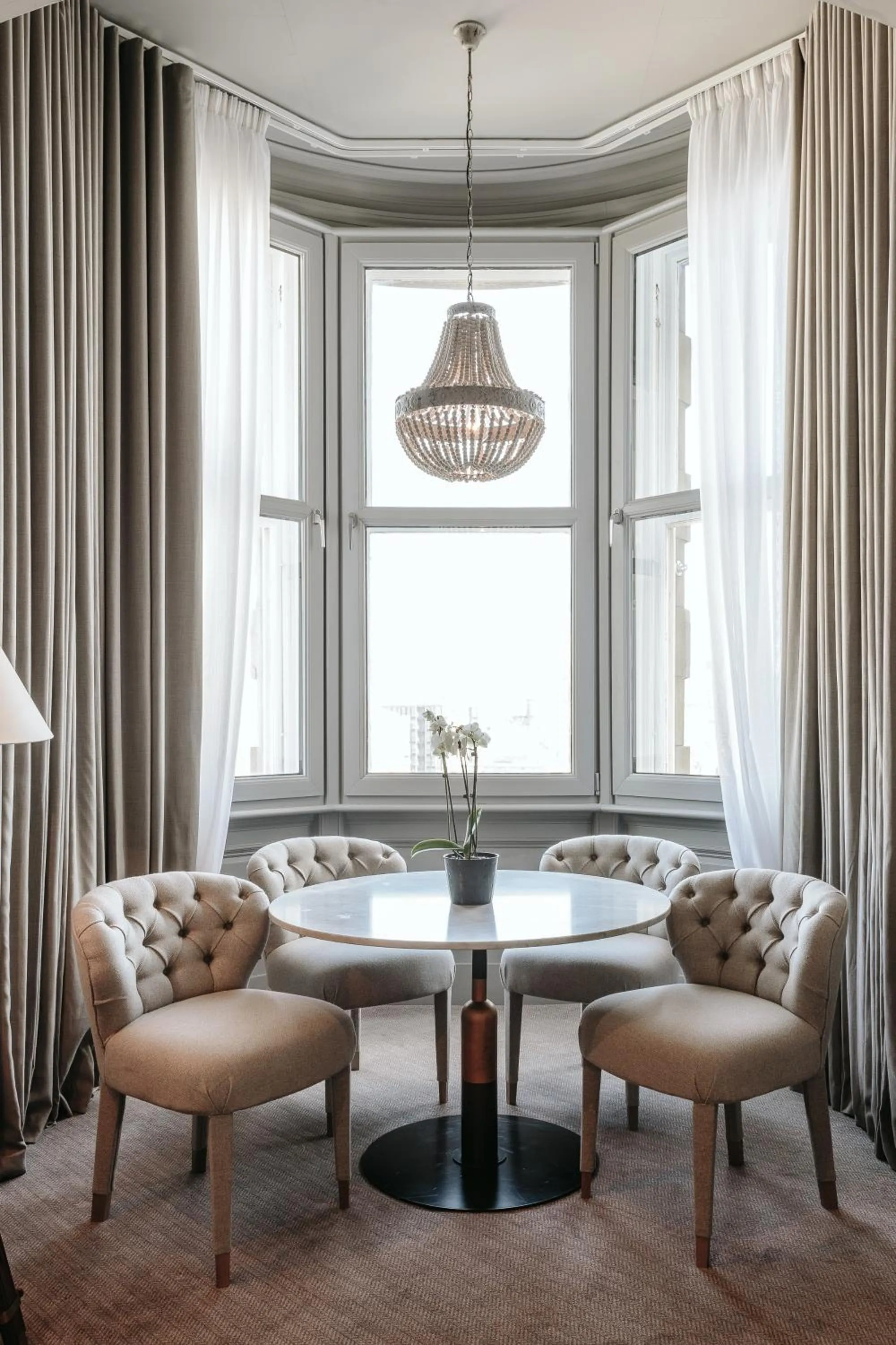 Seating area in The Scotsman Hotel