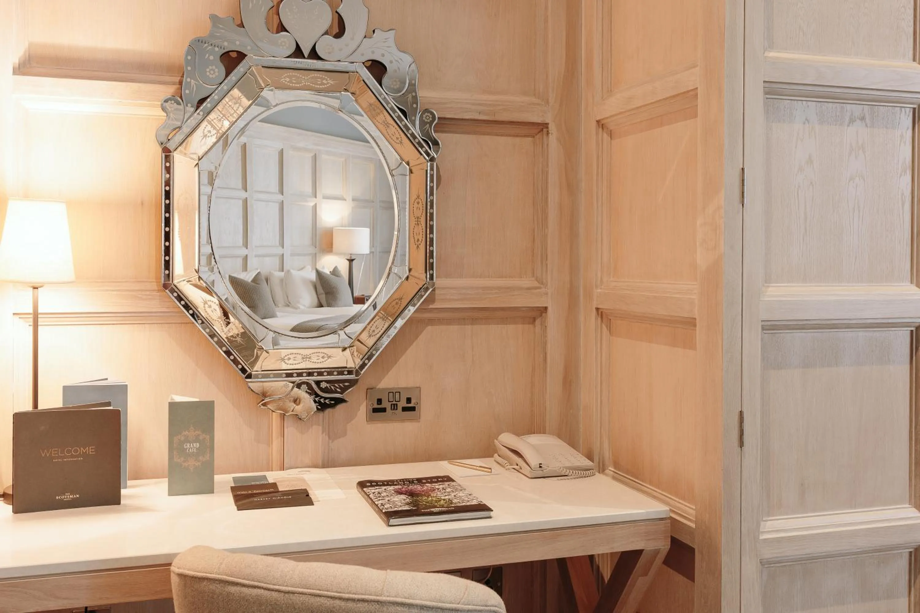 Decorative detail in The Scotsman Hotel