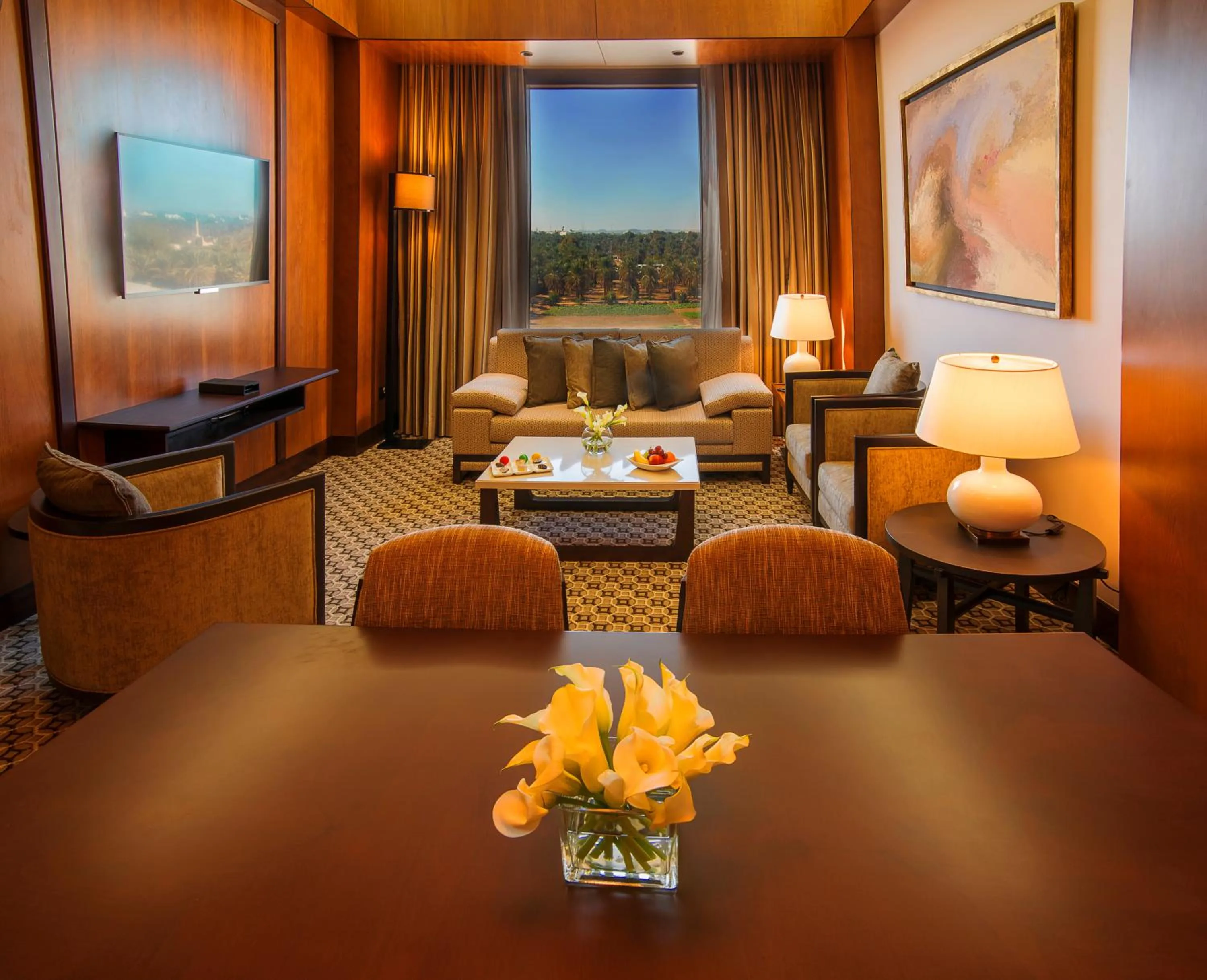 Living room, Bed in Ayla Grand Hotel