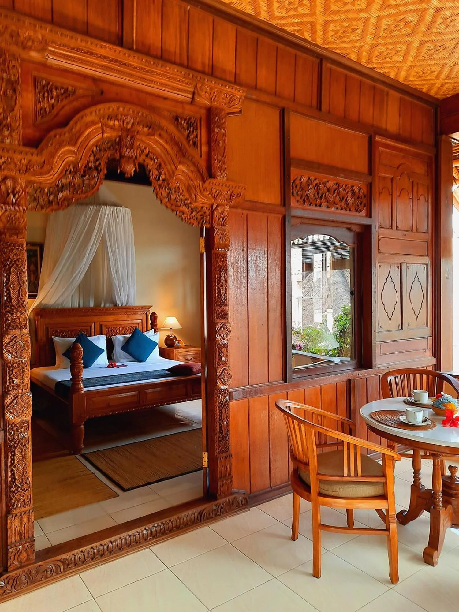 Balcony/Terrace, Bed in Alam Indah Ubud