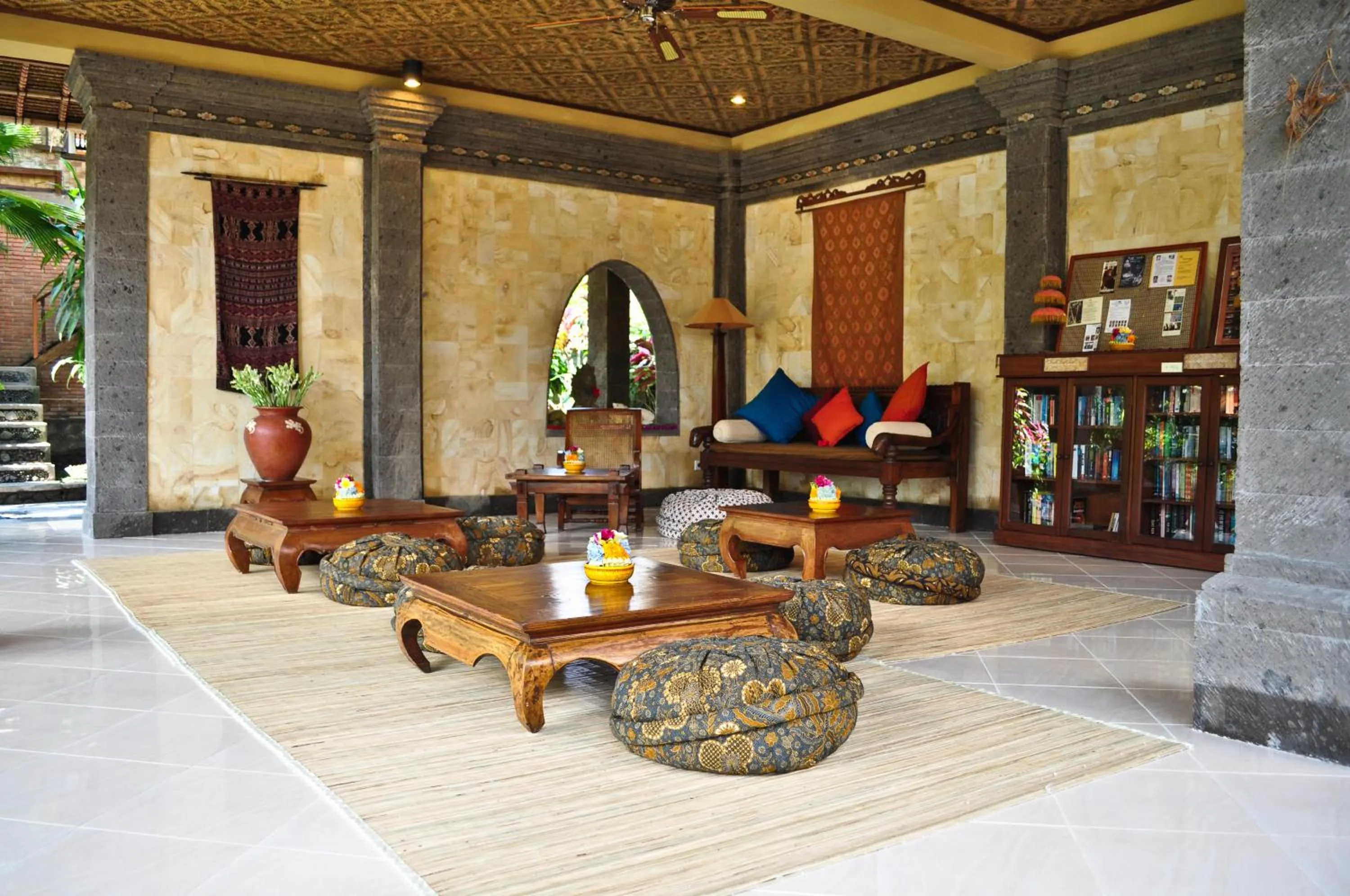 Seating area in Alam Indah Ubud
