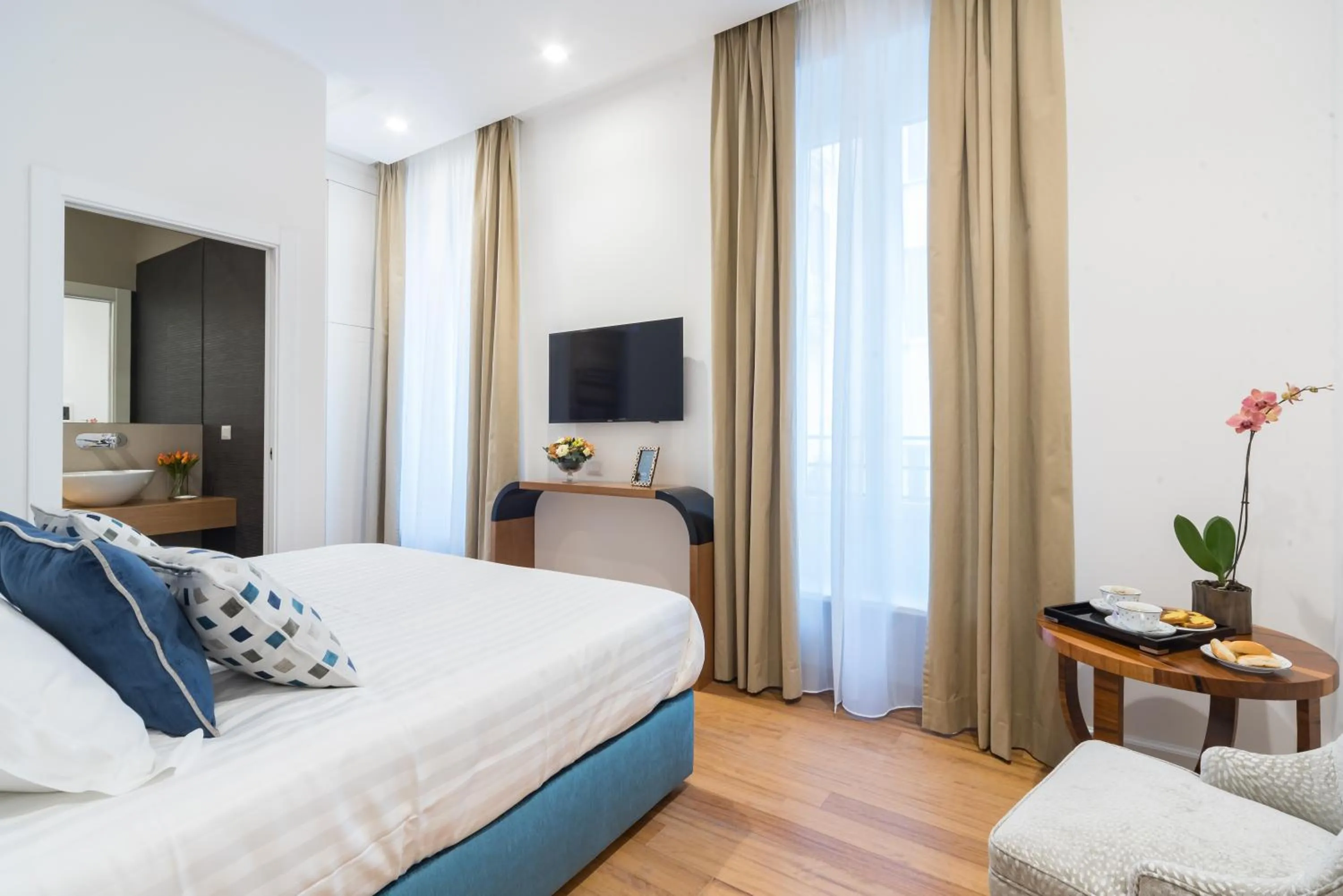 Bedroom, Bed in 900 Piazza del Popolo