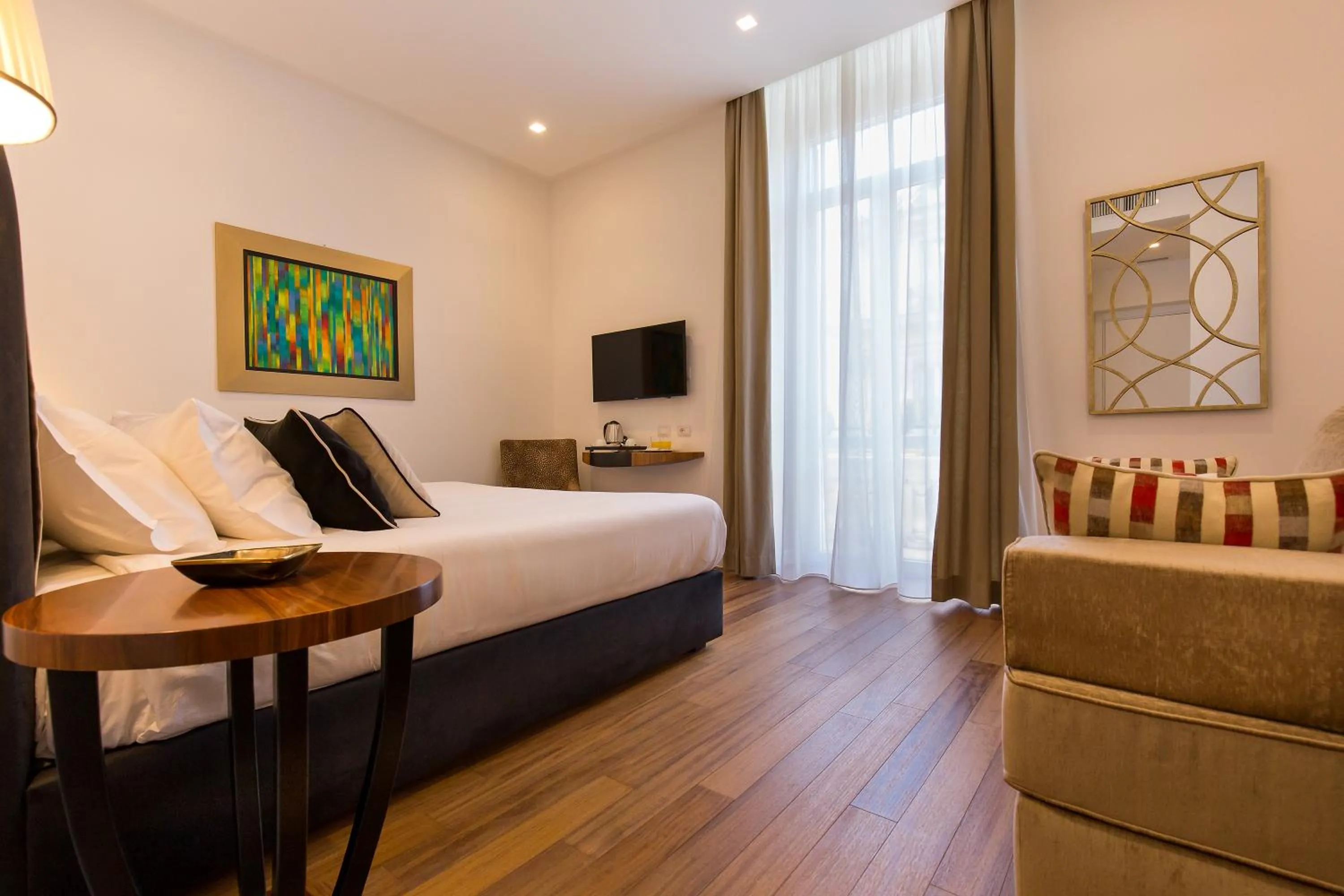 Bedroom, Bed in 900 Piazza del Popolo