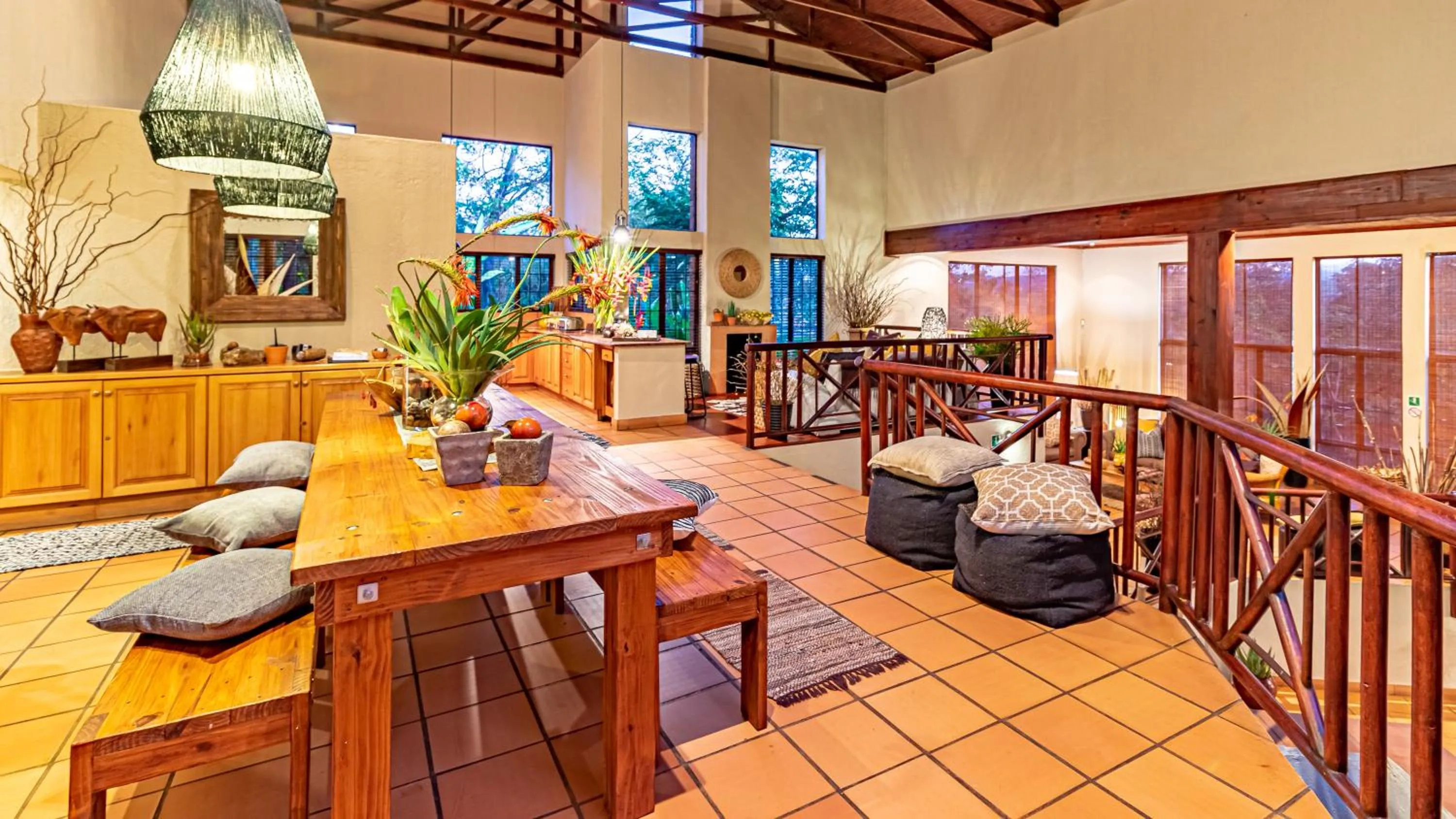 Seating area in Ulwazi Rock Lodge