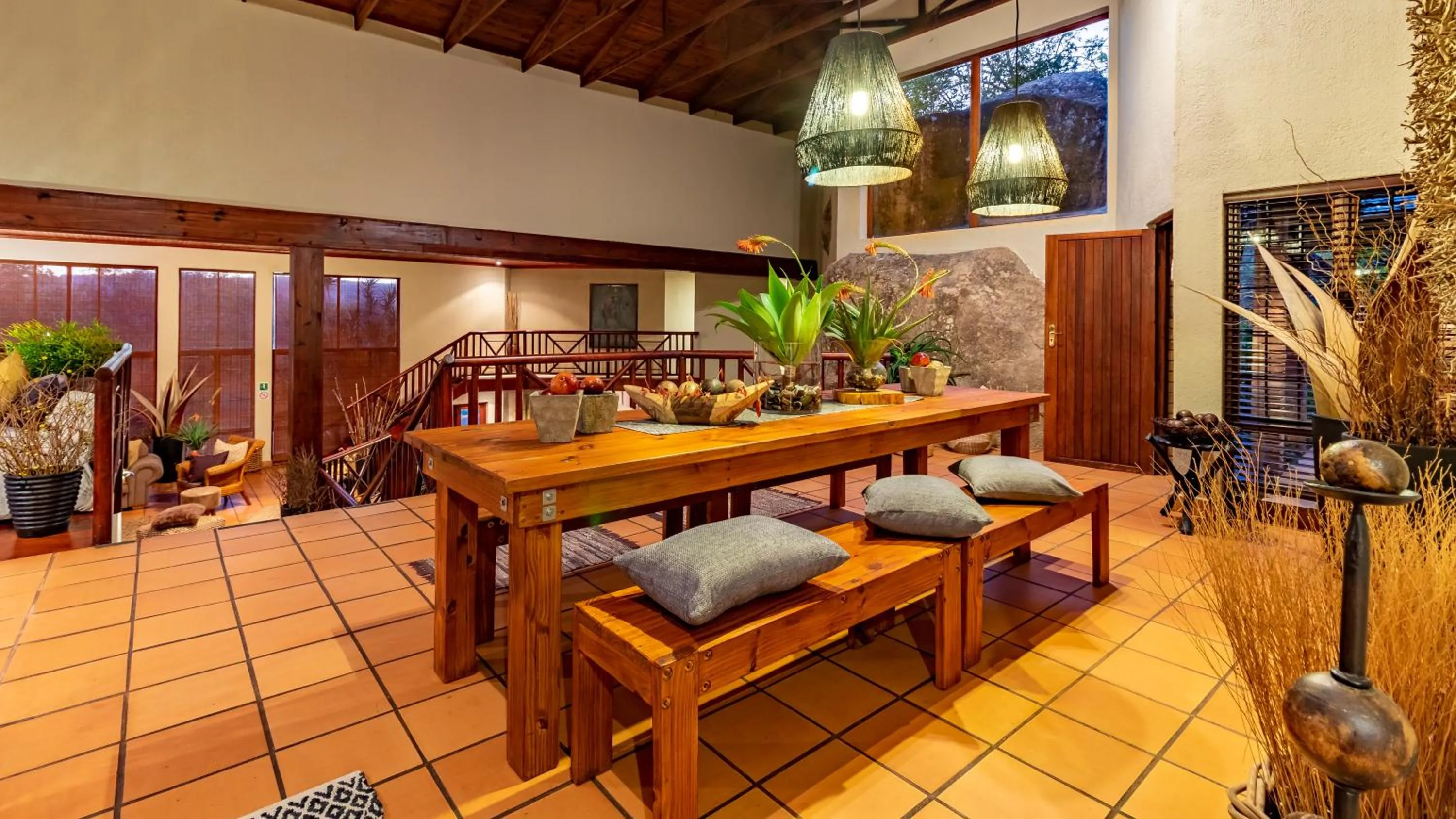 Seating area in Ulwazi Rock Lodge
