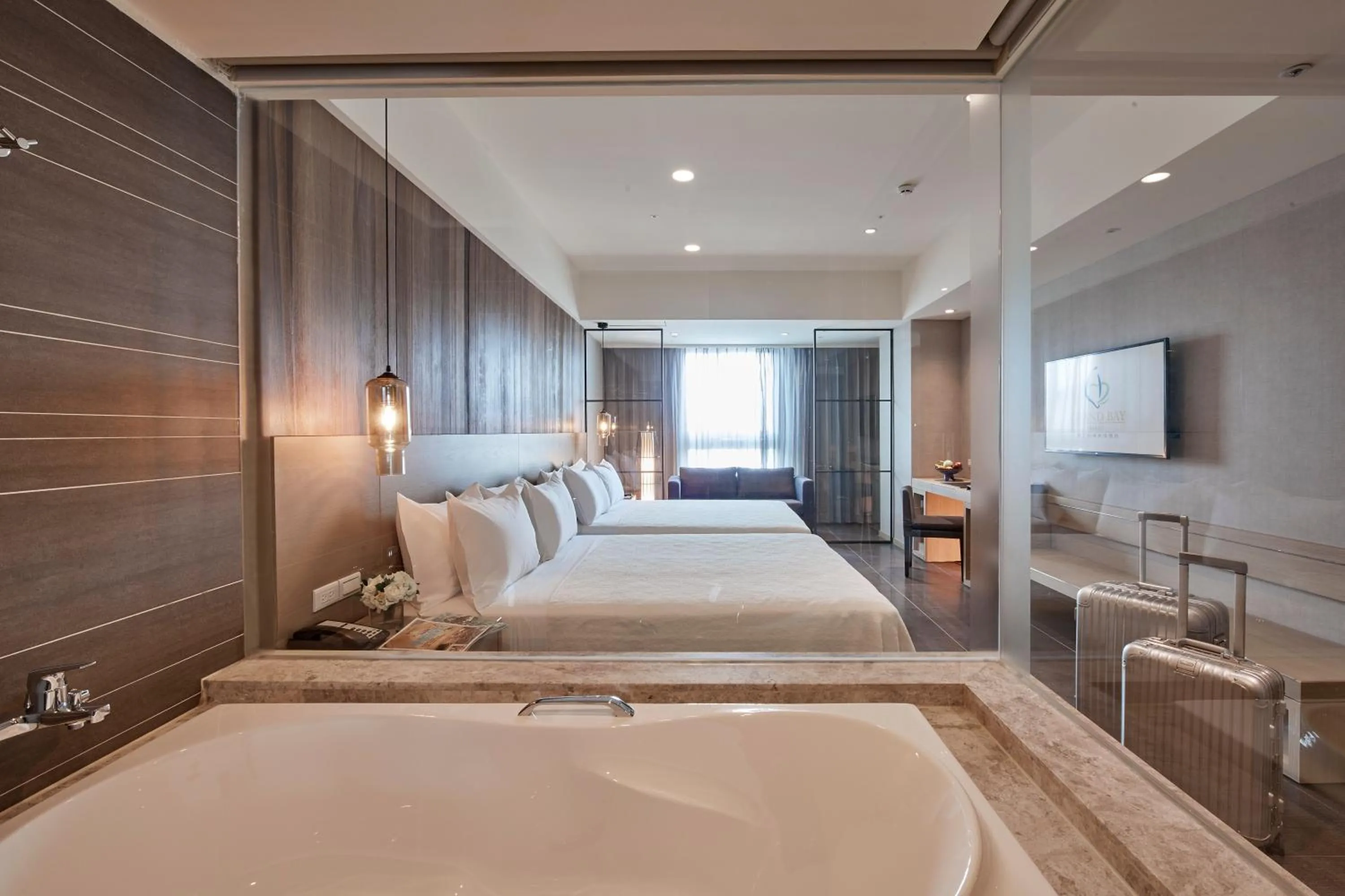 Bed in Grand Bay Resort Hotel