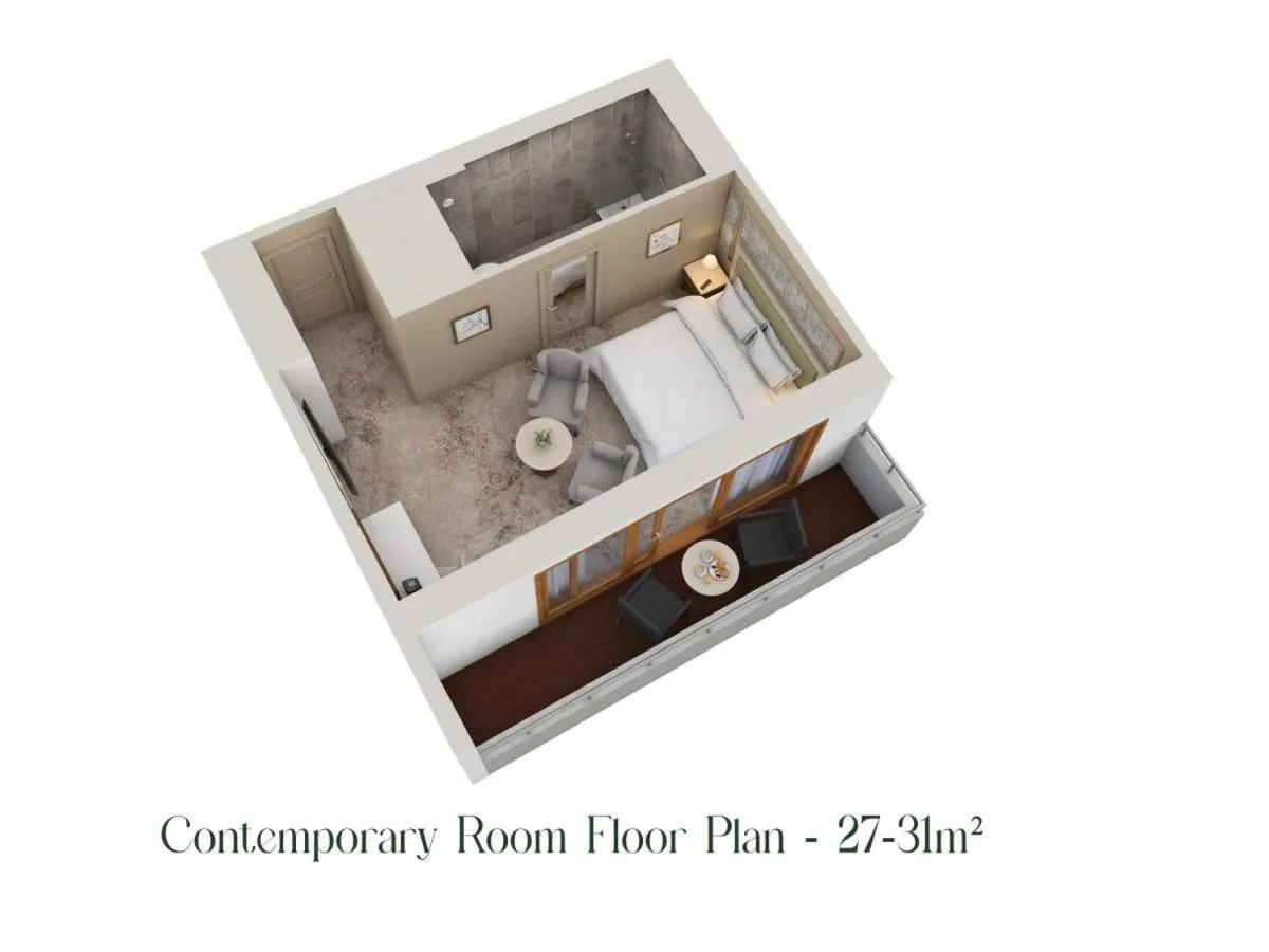 Floor plan in Brooks Hotel