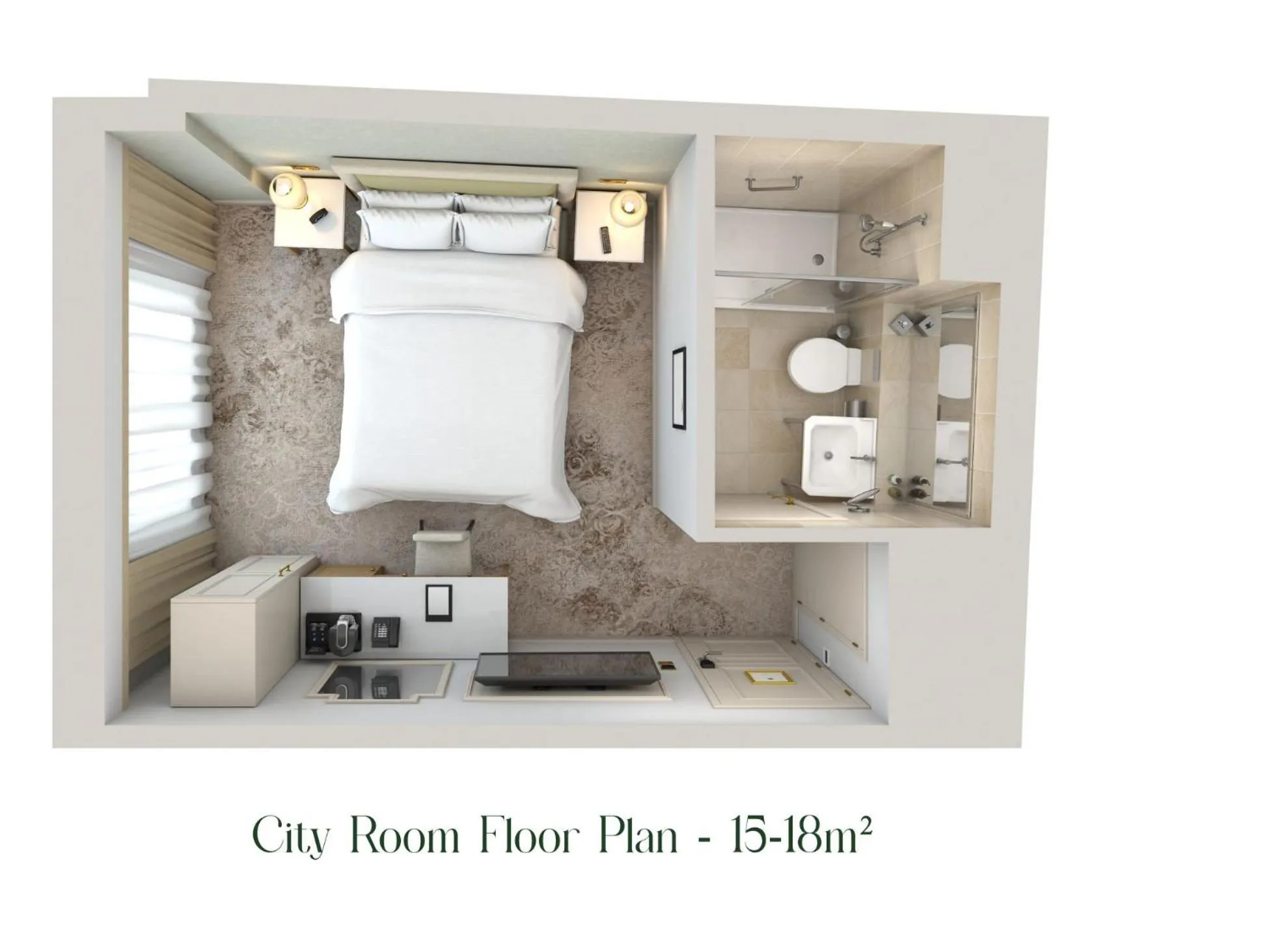 Floor plan in Brooks Hotel