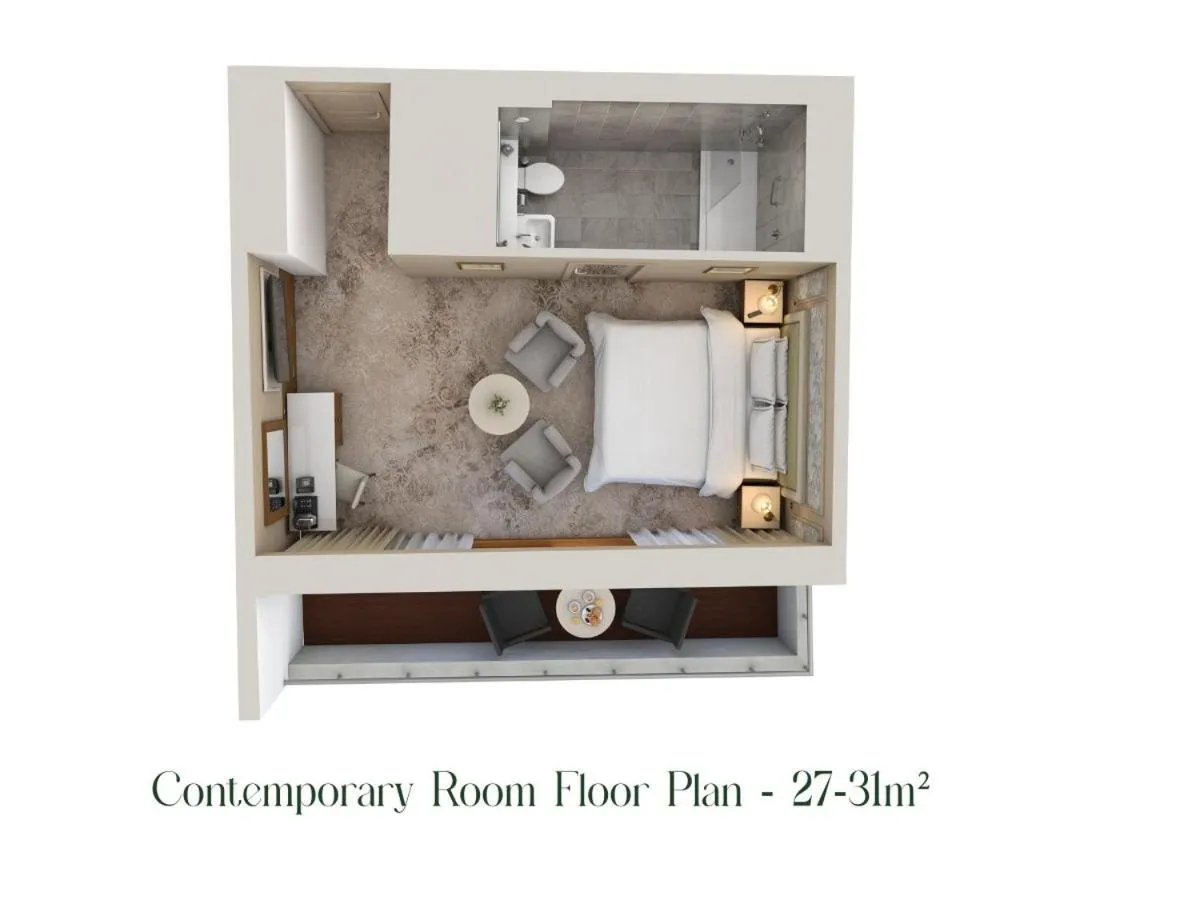 Floor plan in Brooks Hotel