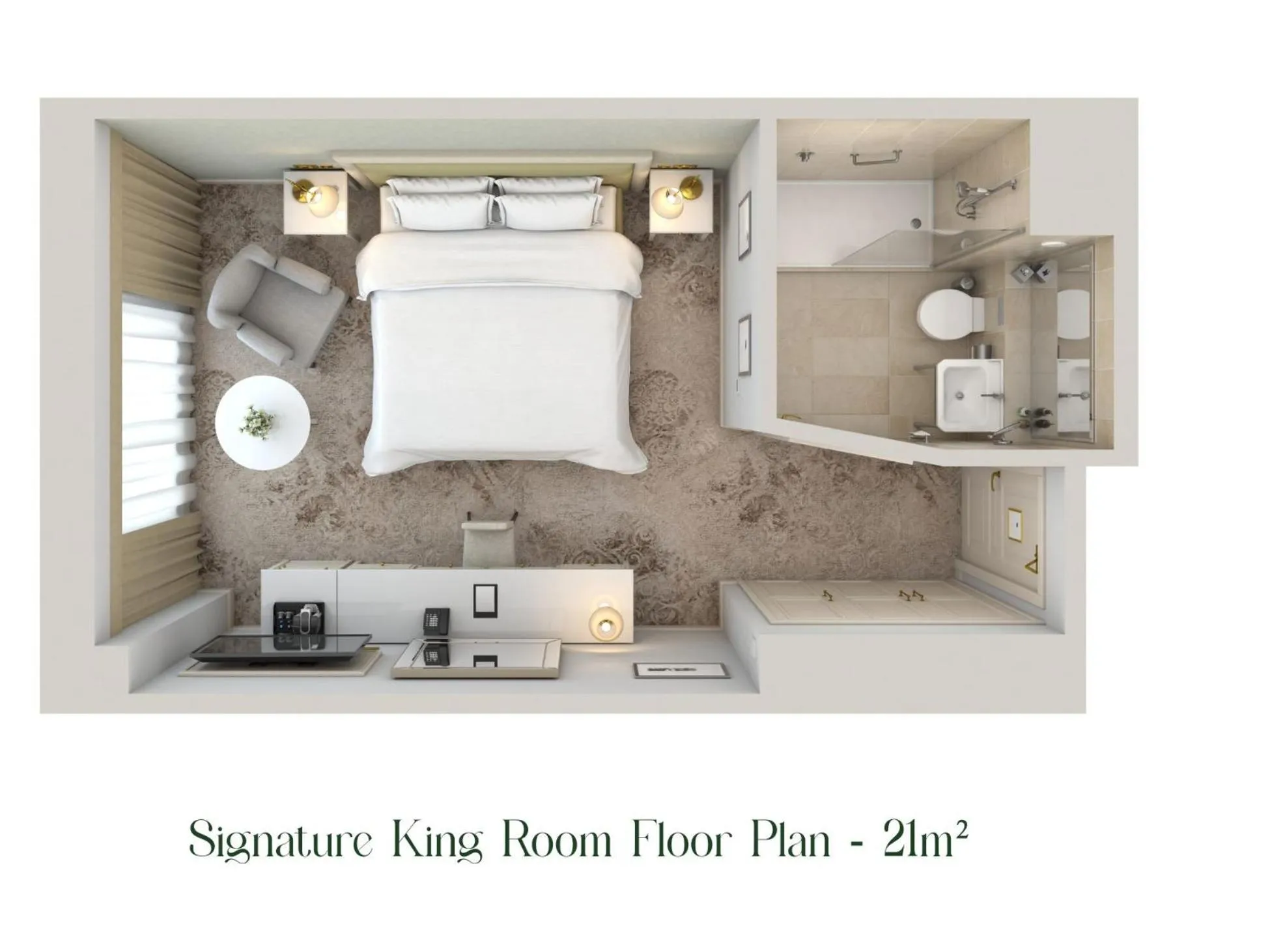 Floor plan in Brooks Hotel