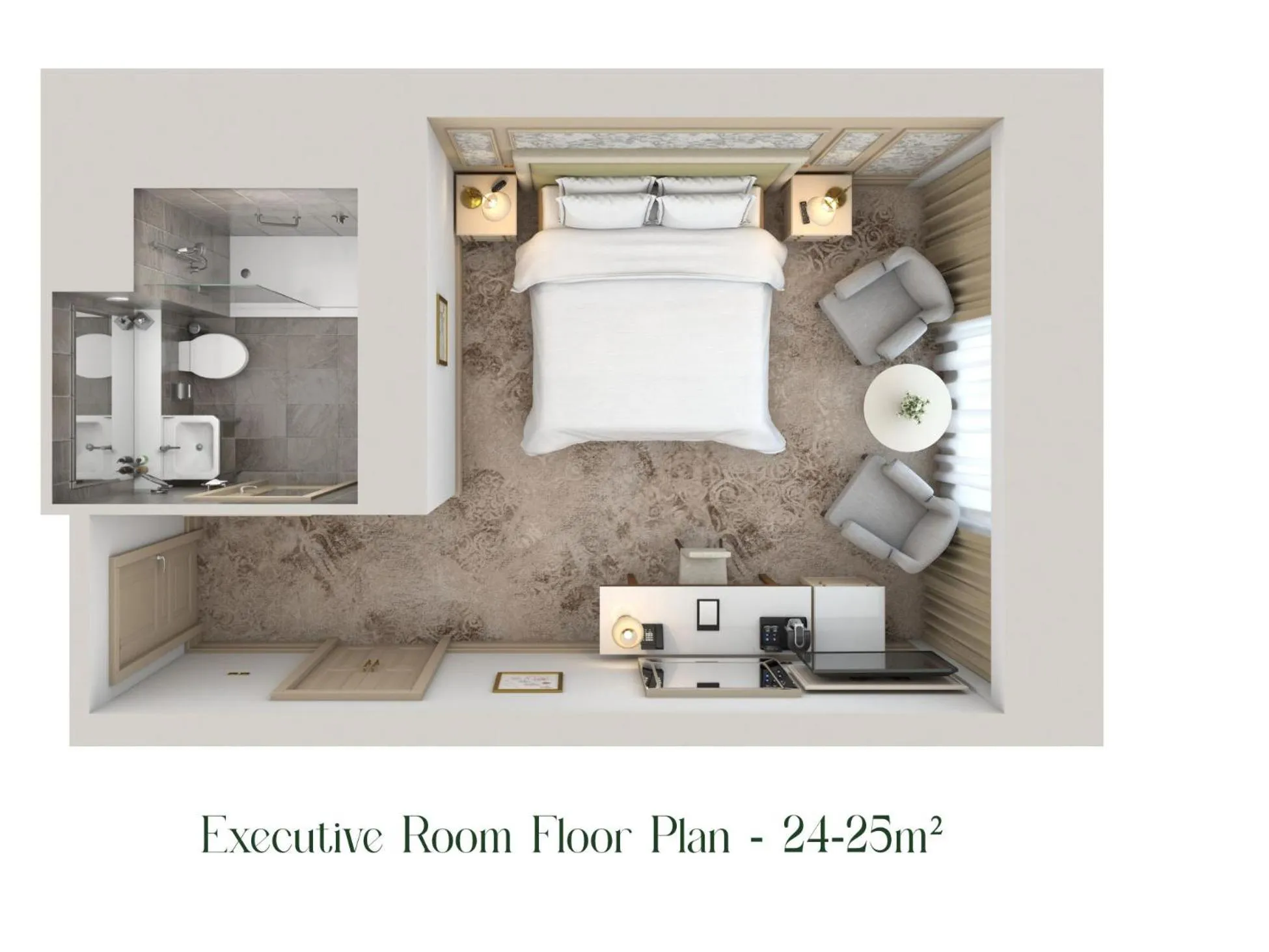 Floor plan in Brooks Hotel