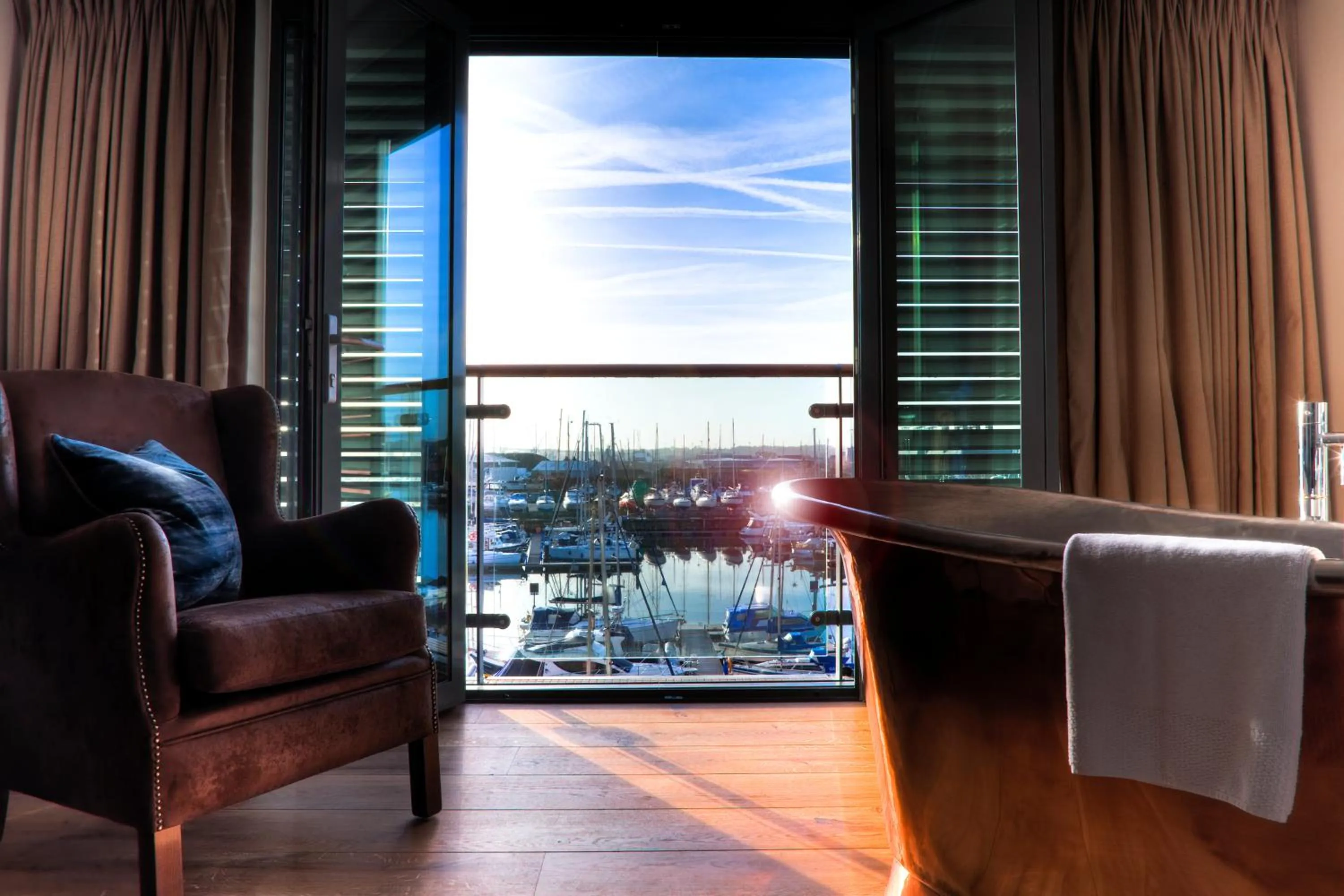 Bedroom in Salthouse Harbour Hotel