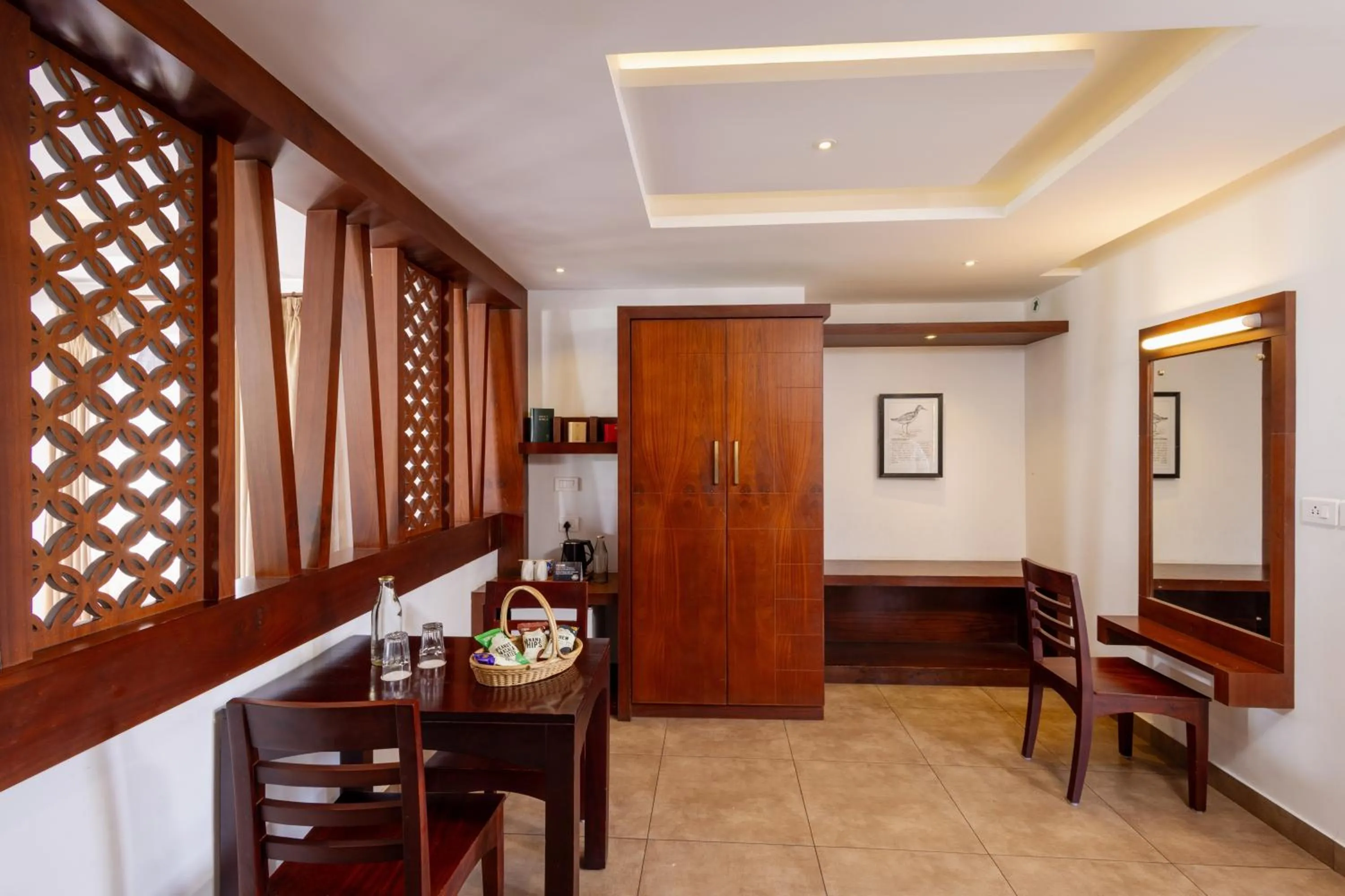 Living room in Lake Canopy Alleppey