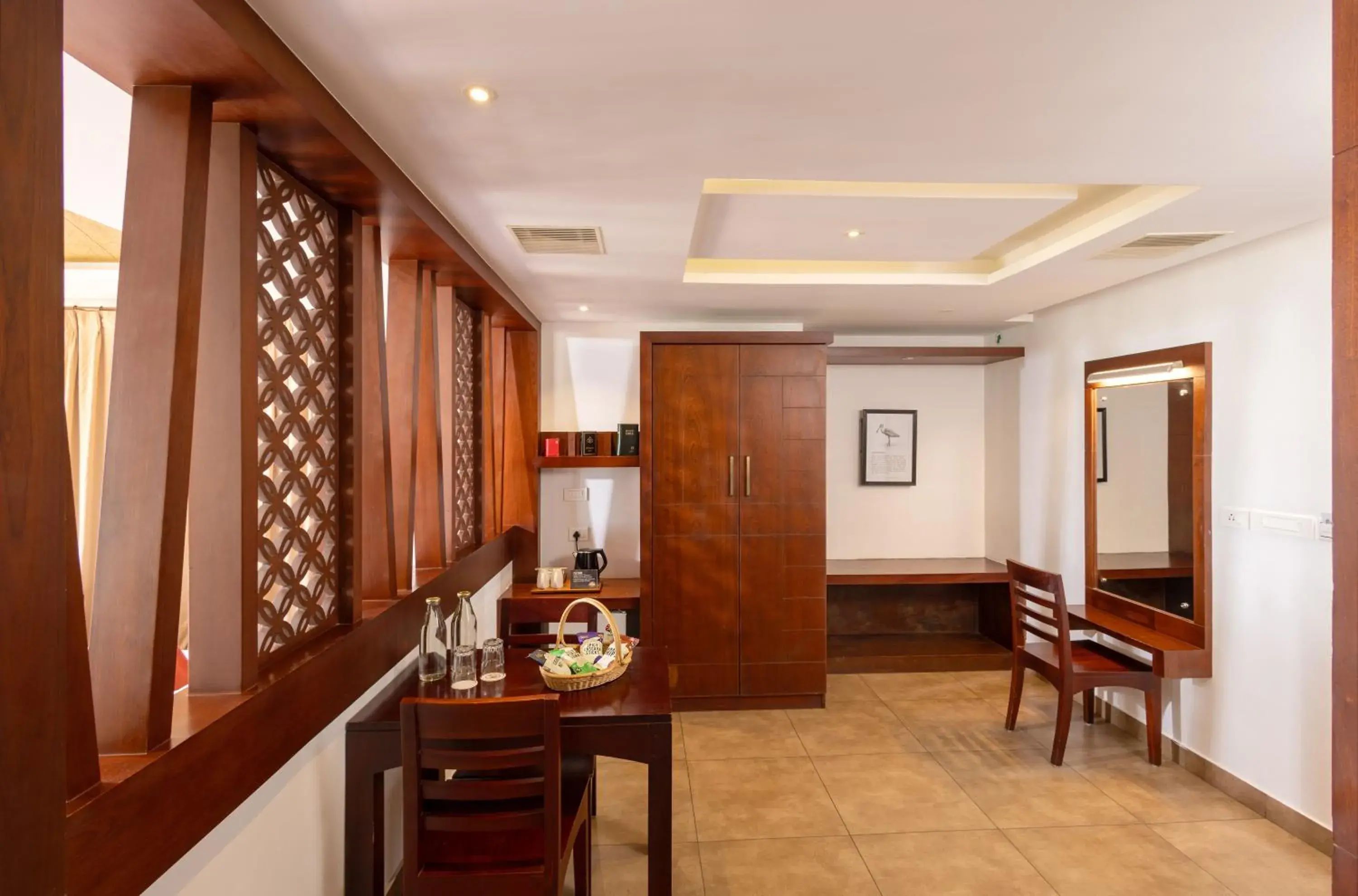 Living room in Lake Canopy Alleppey Living room in Lake Canopy Alleppey