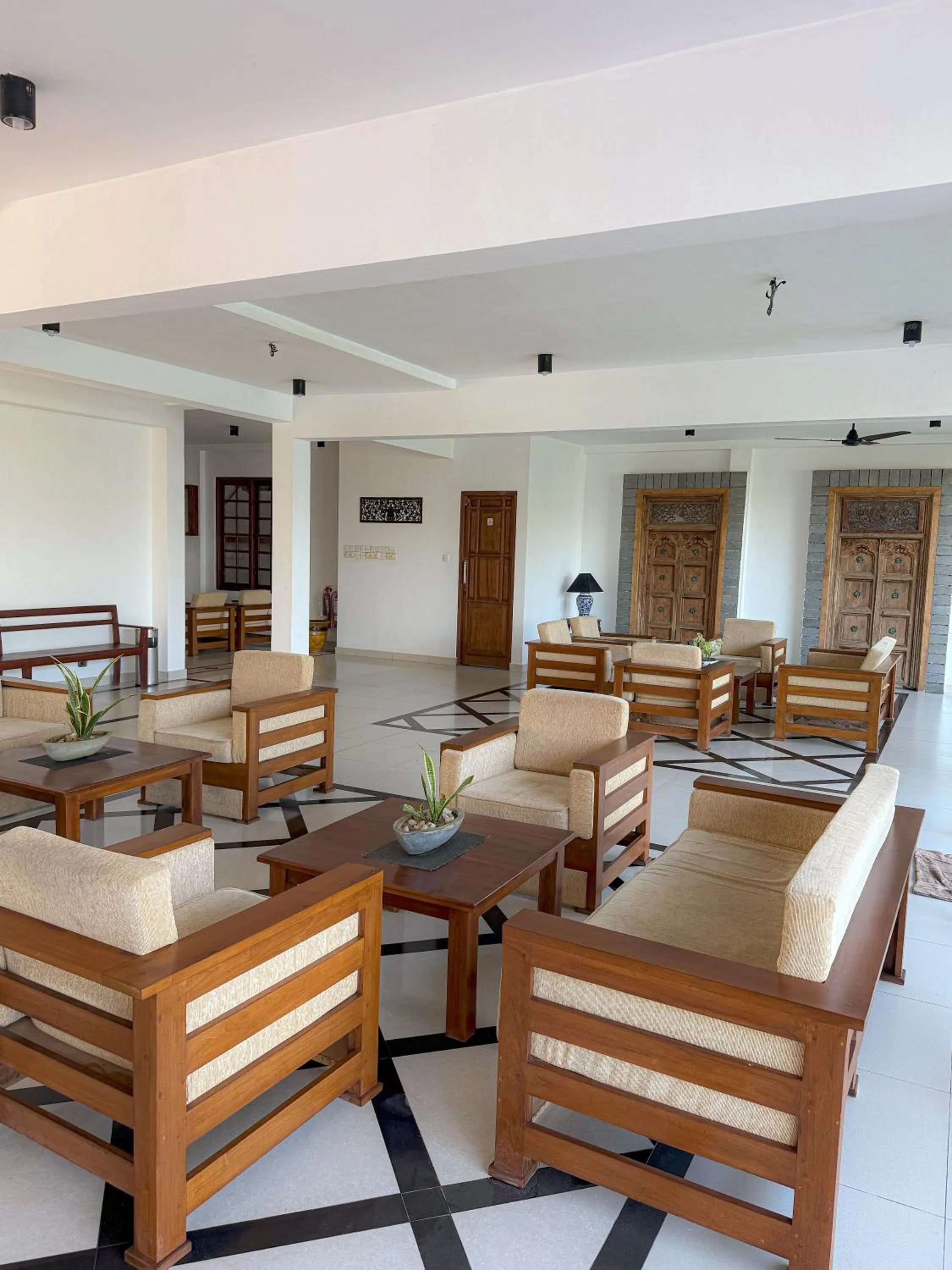 Seating area in Serendib Beach Hotel