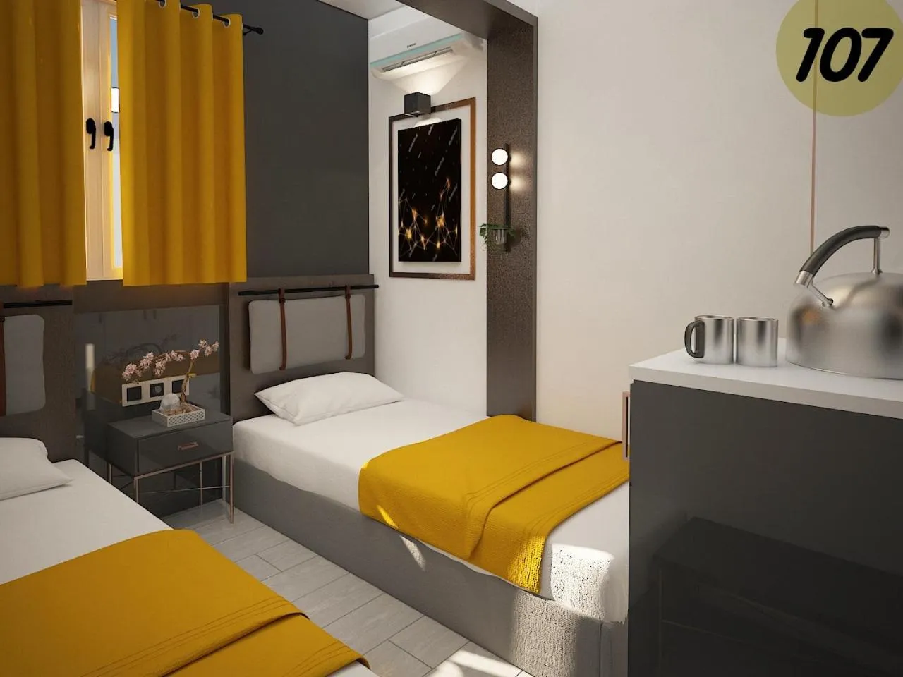 Bed in Exporoyal Hotel