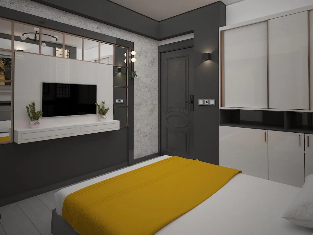 Bed in Exporoyal Hotel