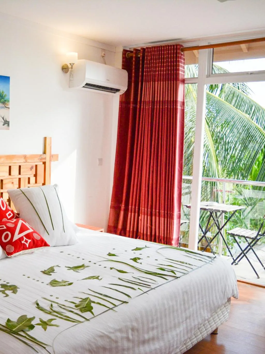 Balcony/Terrace, Bed in Shallow Lagoon Rasdhoo