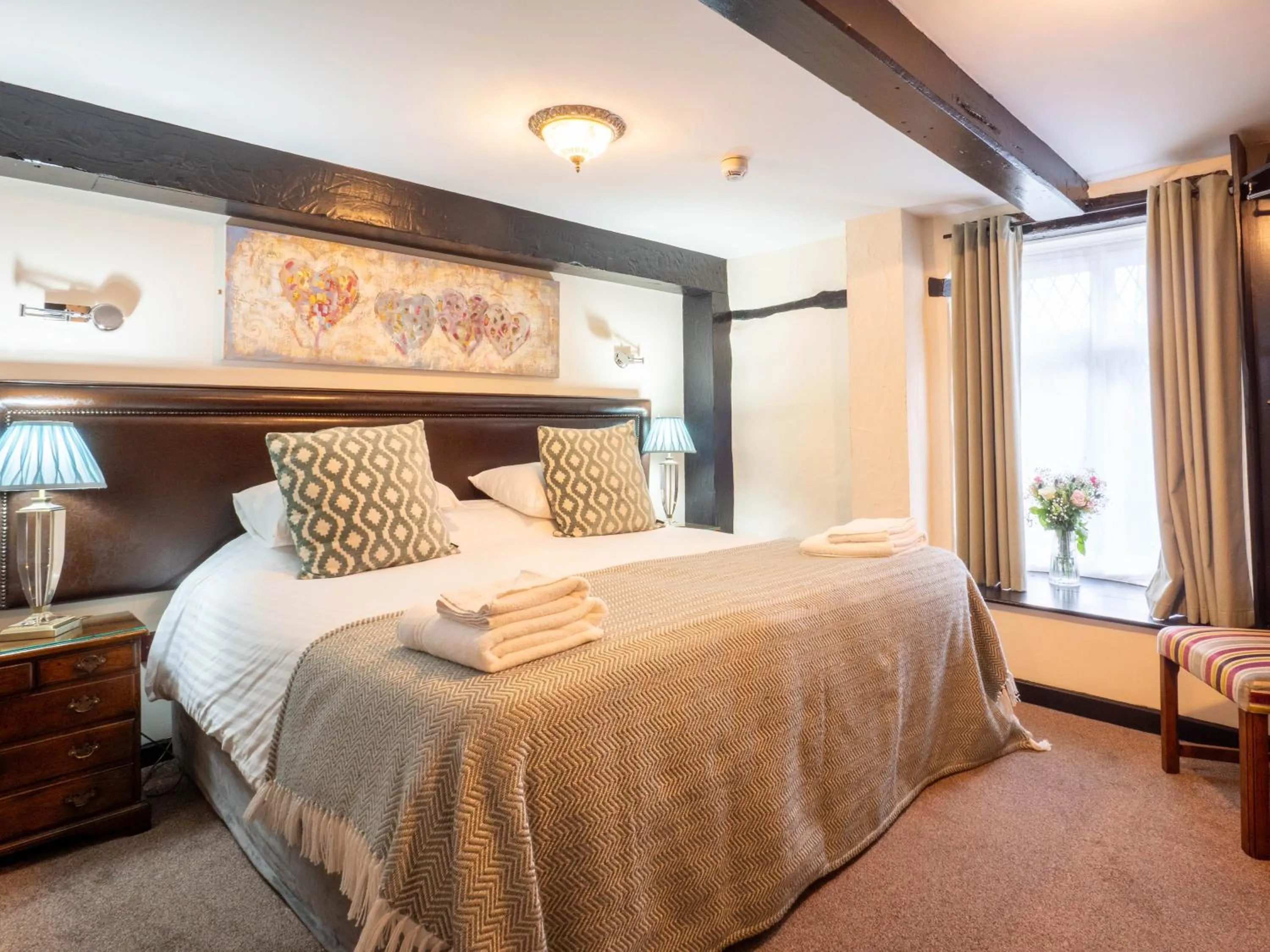 Bed in The Black Boy Inn