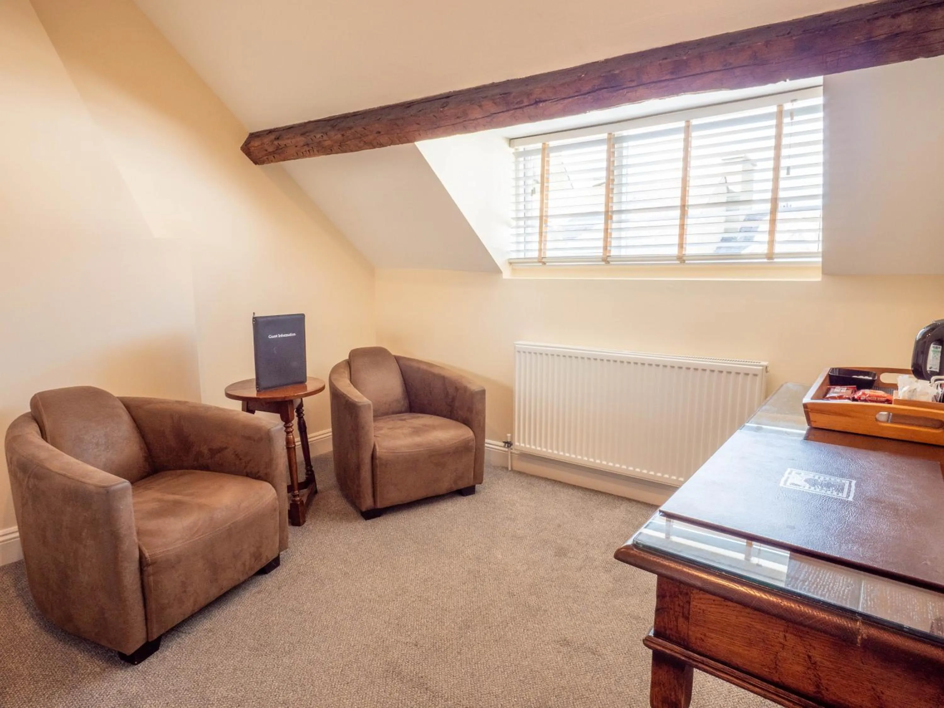 Seating area in The Black Boy Inn