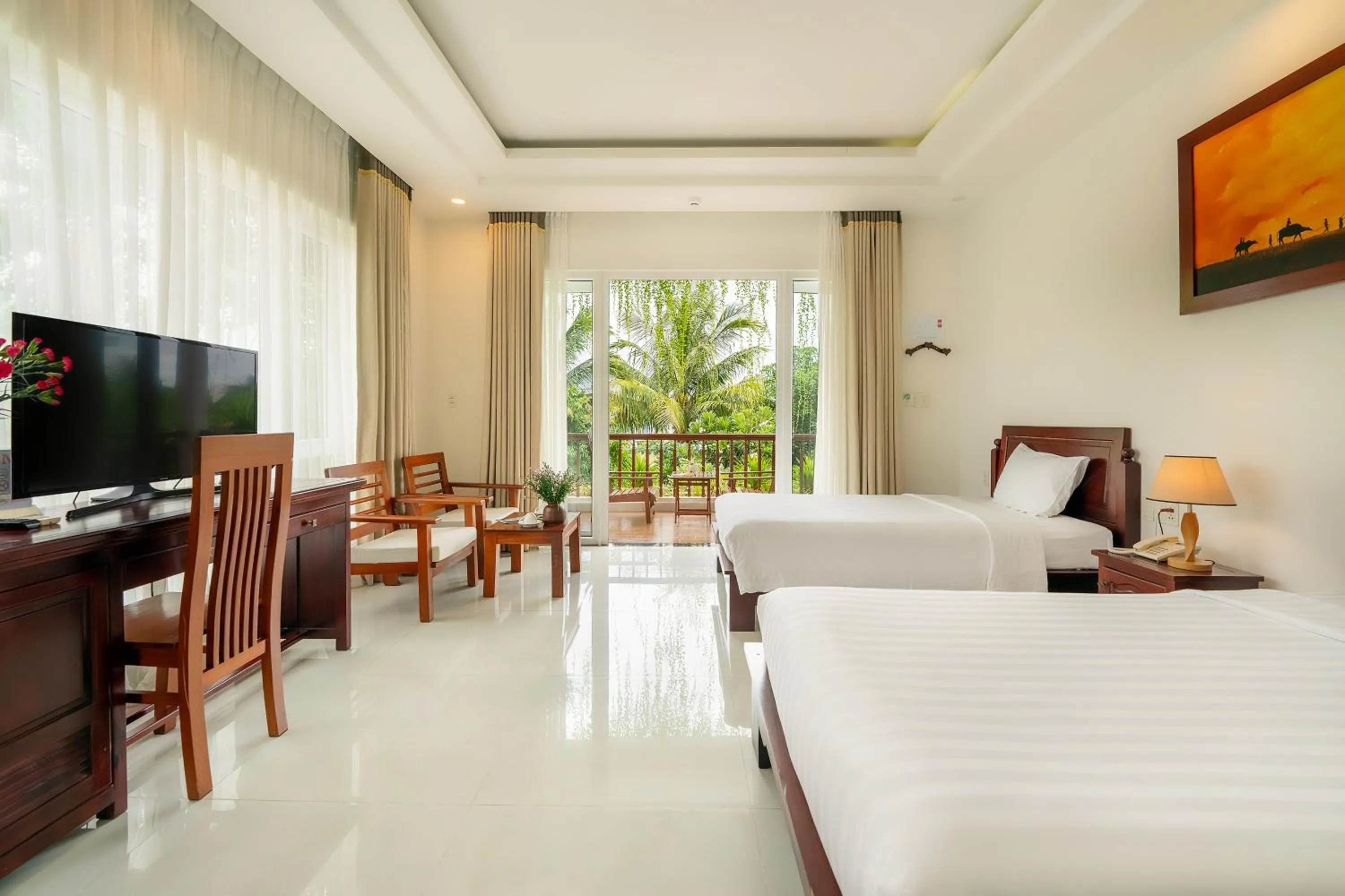 Bedroom, Bed in Hoi An Palmy Villa