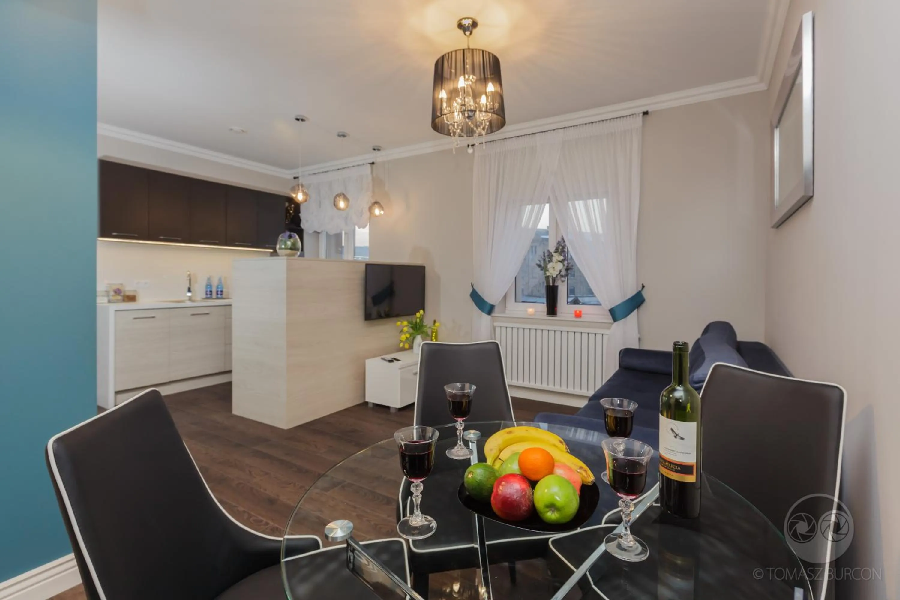 Living room in Apartamenty City.