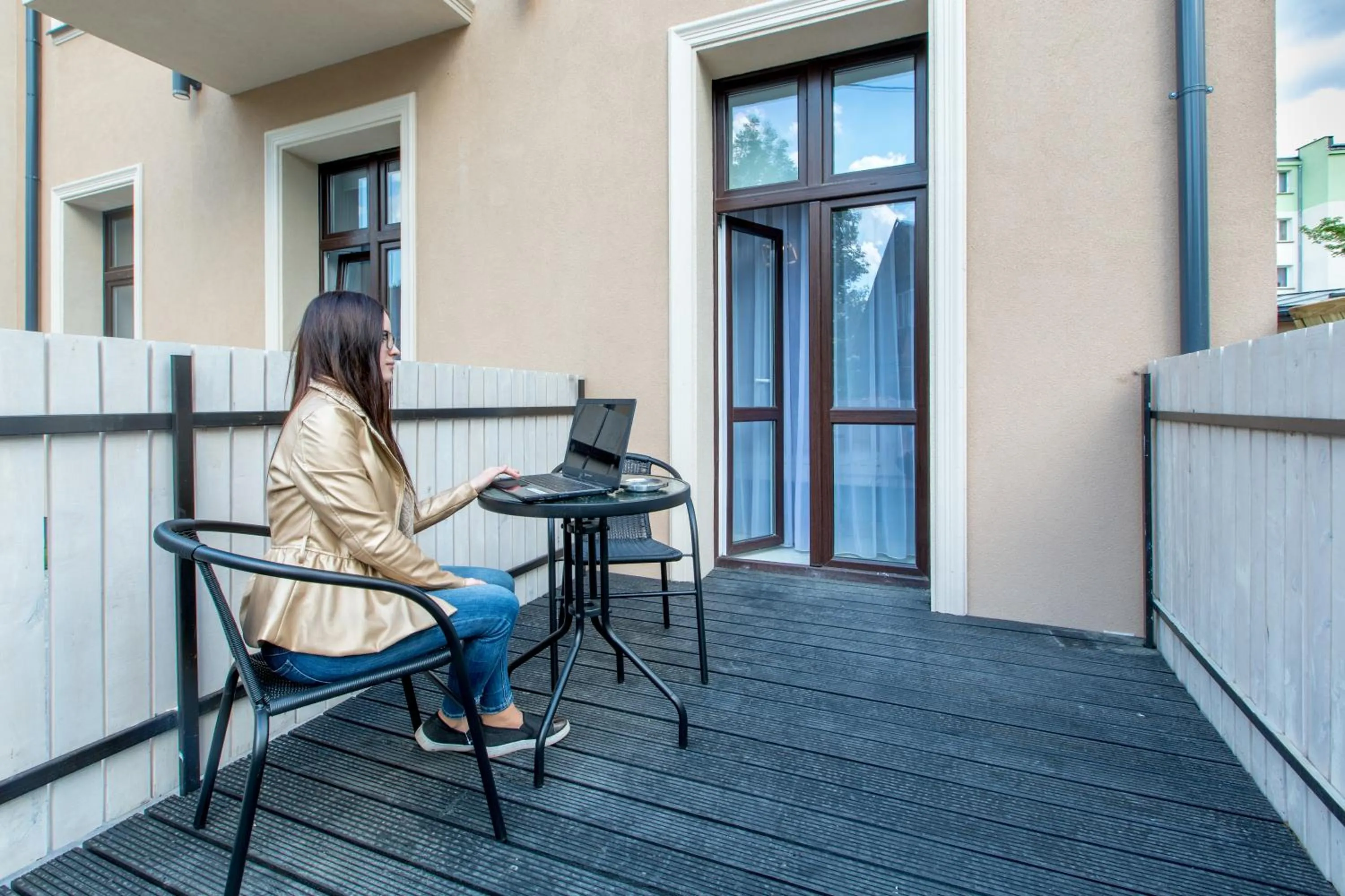 Balcony/Terrace in Apartamenty City.