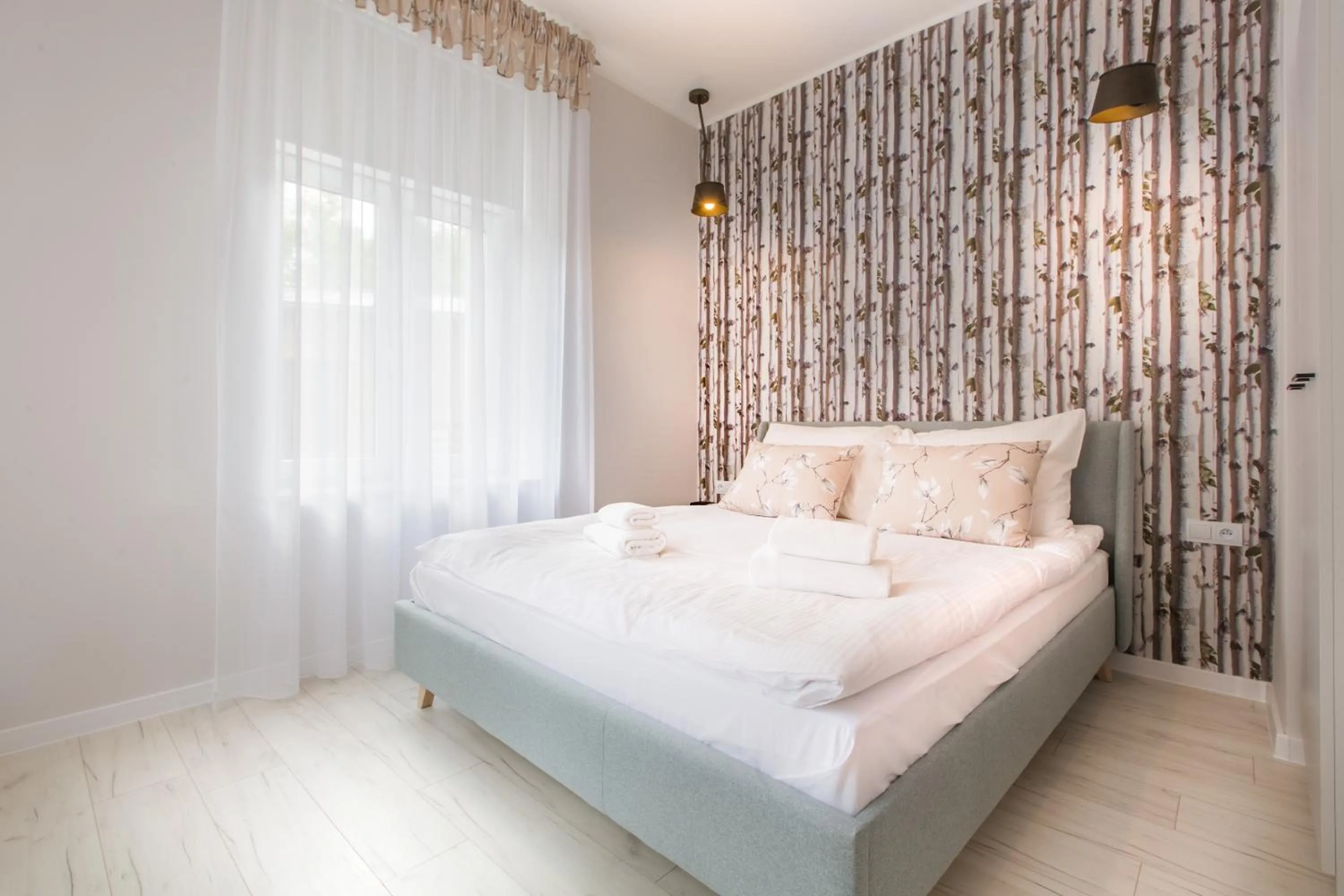 Bedroom, Bed in Apartamenty City.