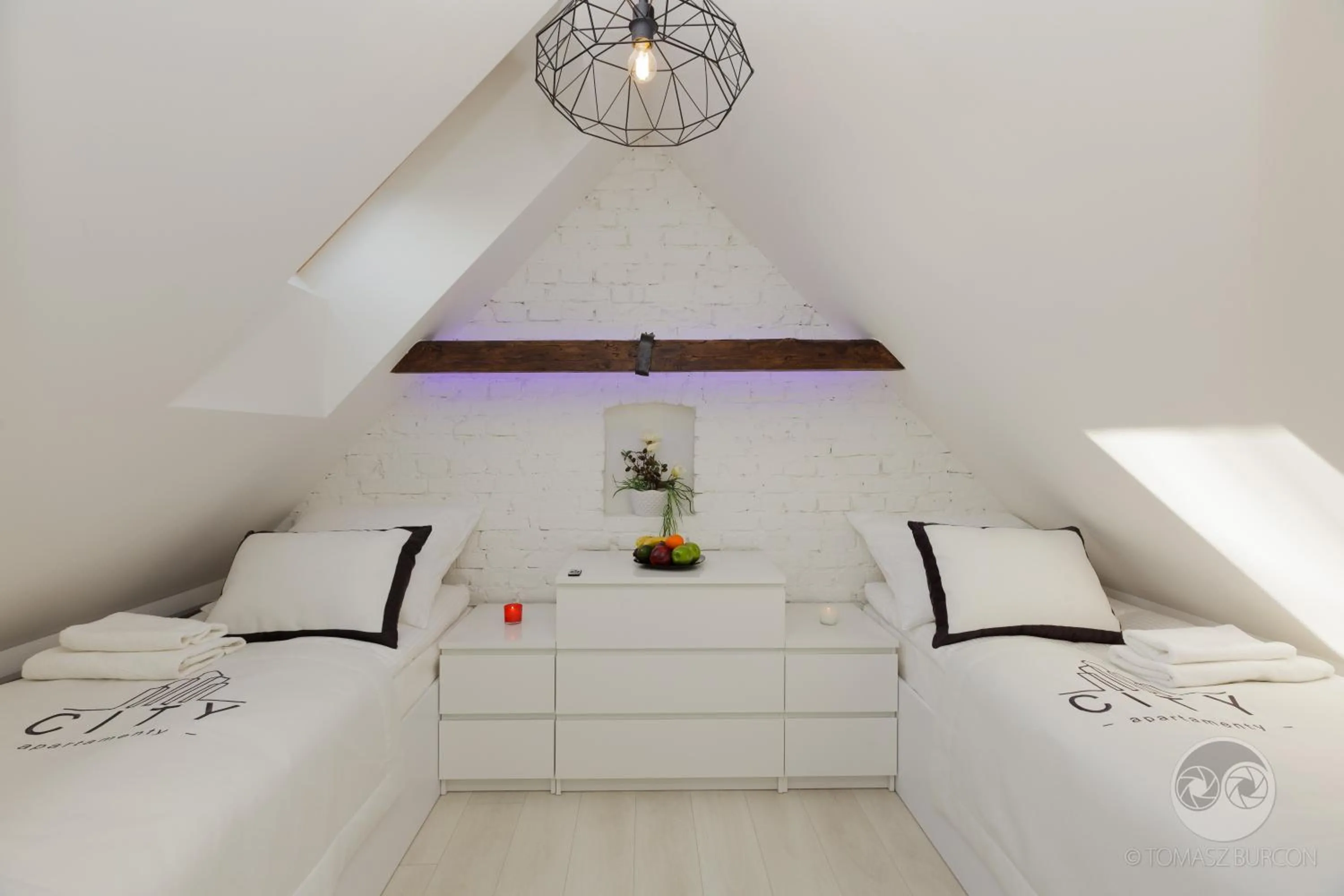 Bedroom, Bed in Apartamenty City.
