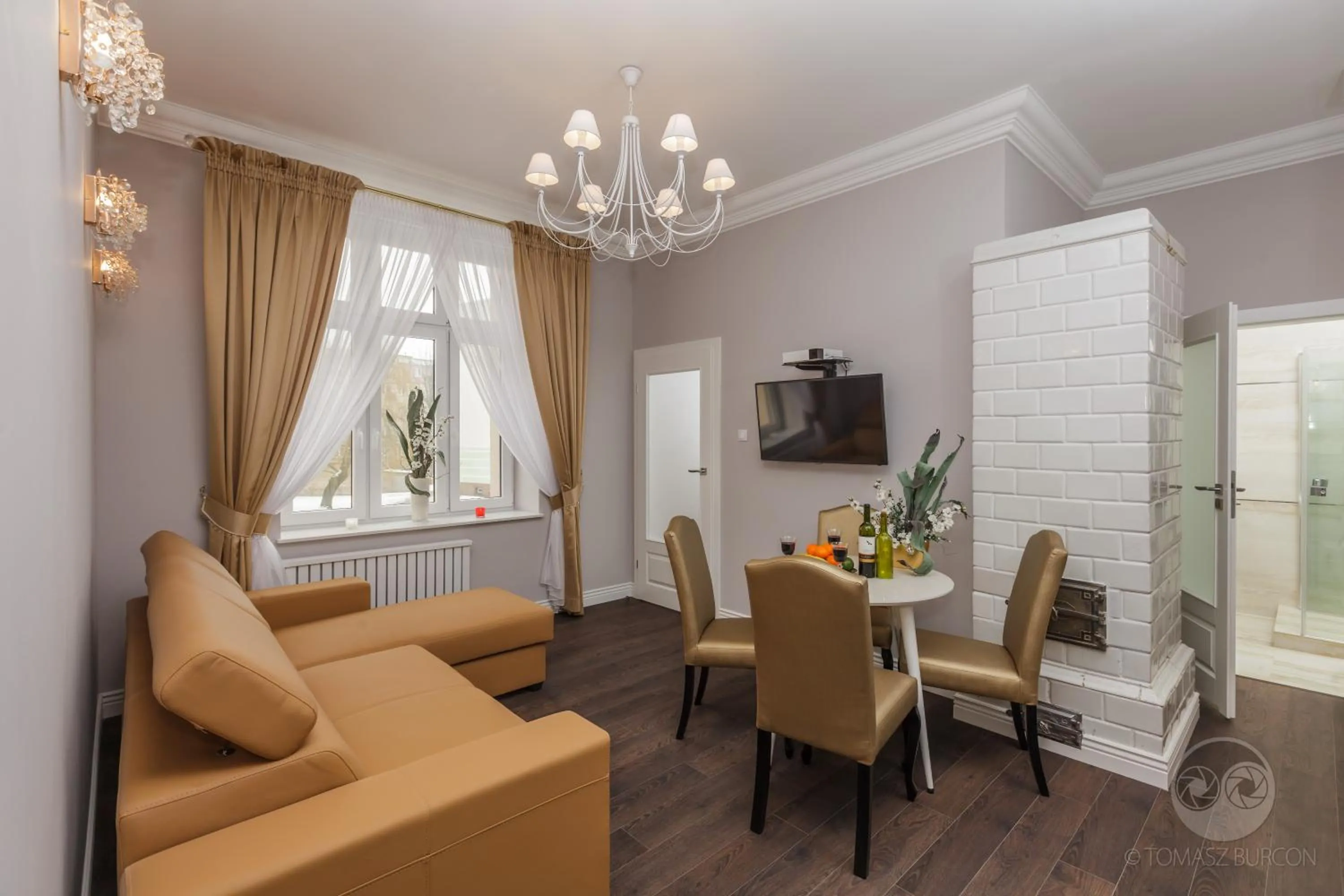 Living room in Apartamenty City.