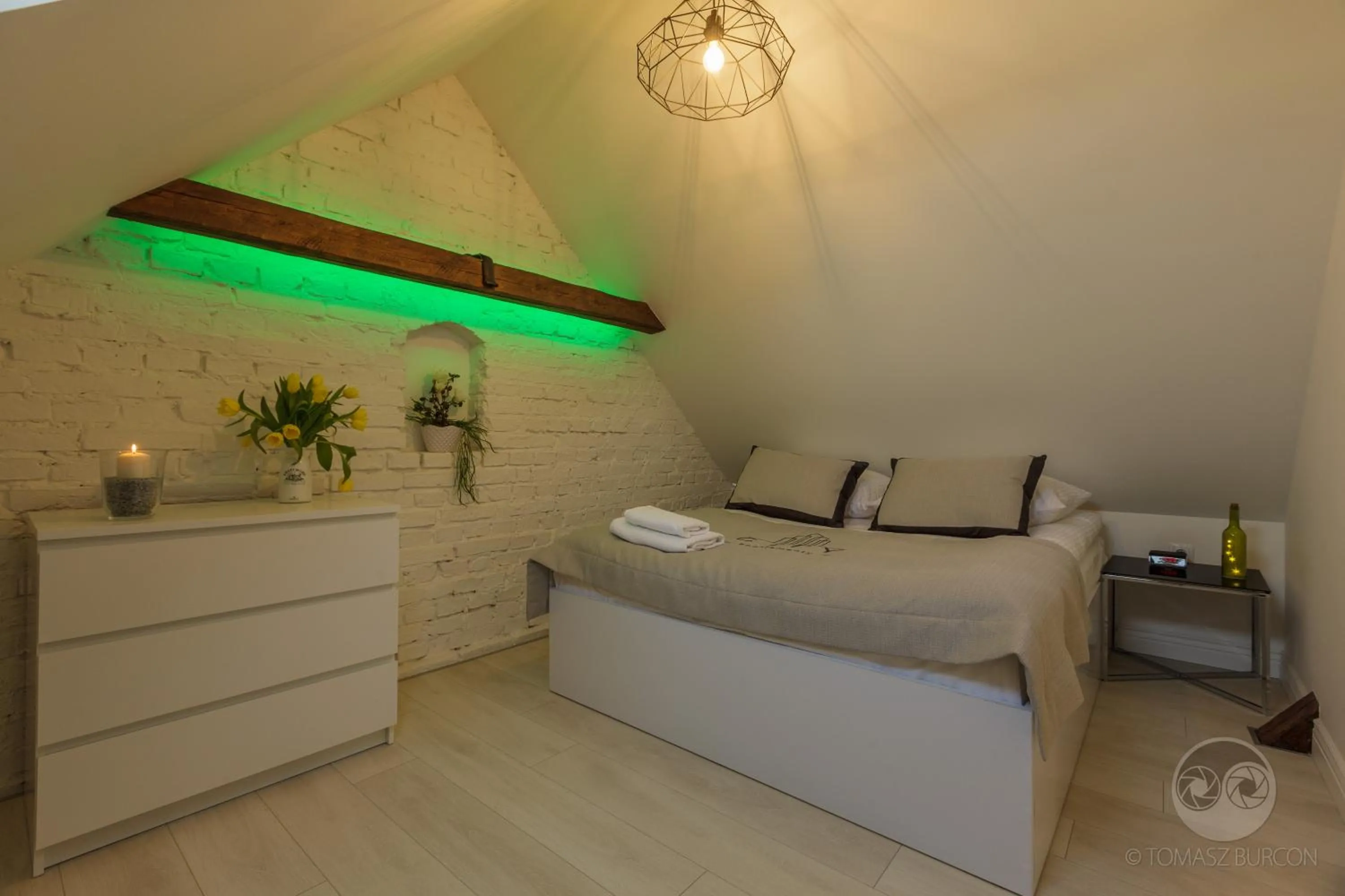 Bedroom in Apartamenty City.