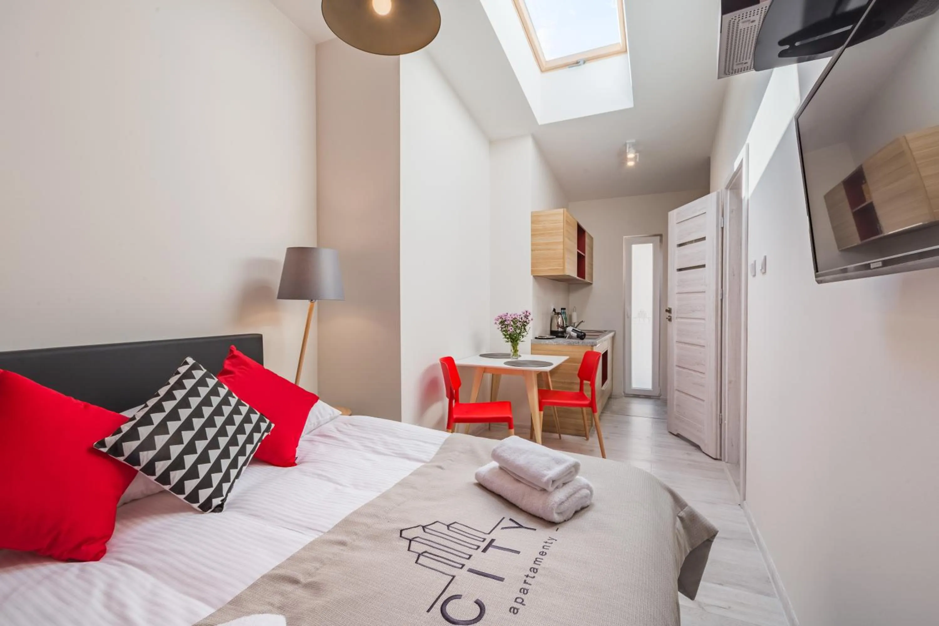Photo of the whole room, Bed in Apartamenty City.