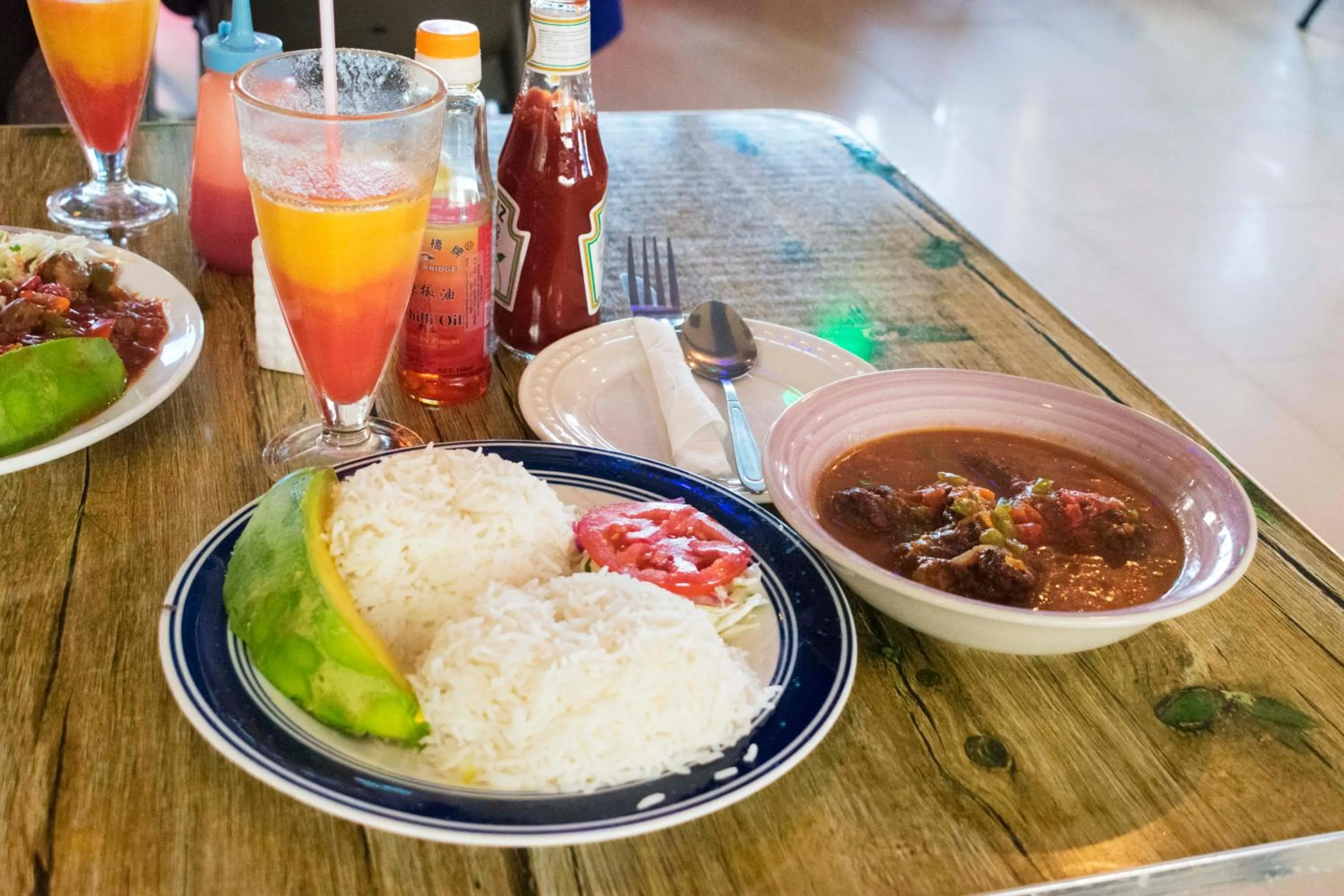 Food in Japs Motel Mbarara