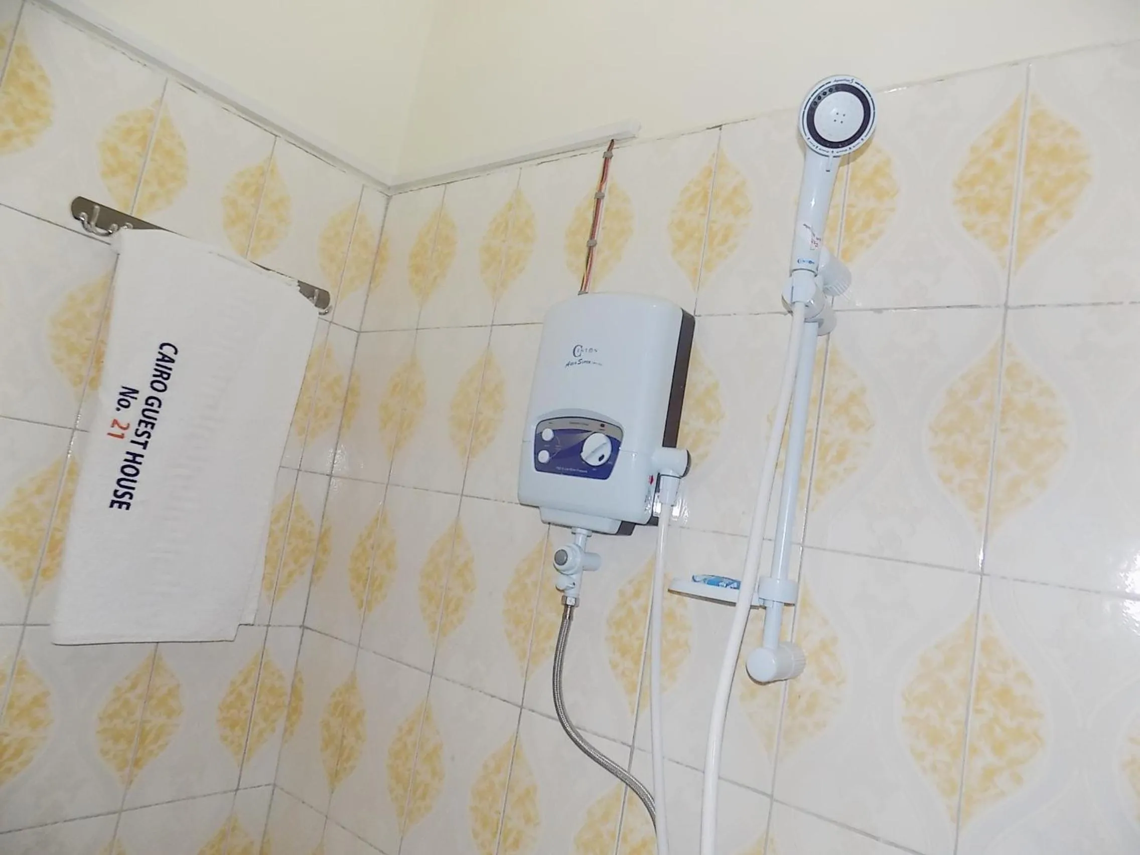 Shower in Japs Motel Mbarara