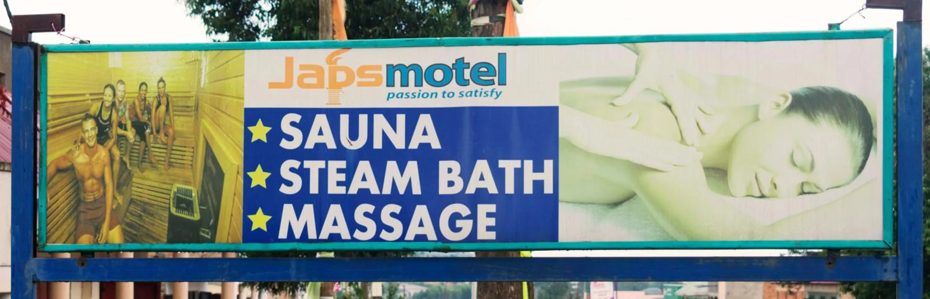 Logo/Certificate/Sign in Japs Motel Mbarara