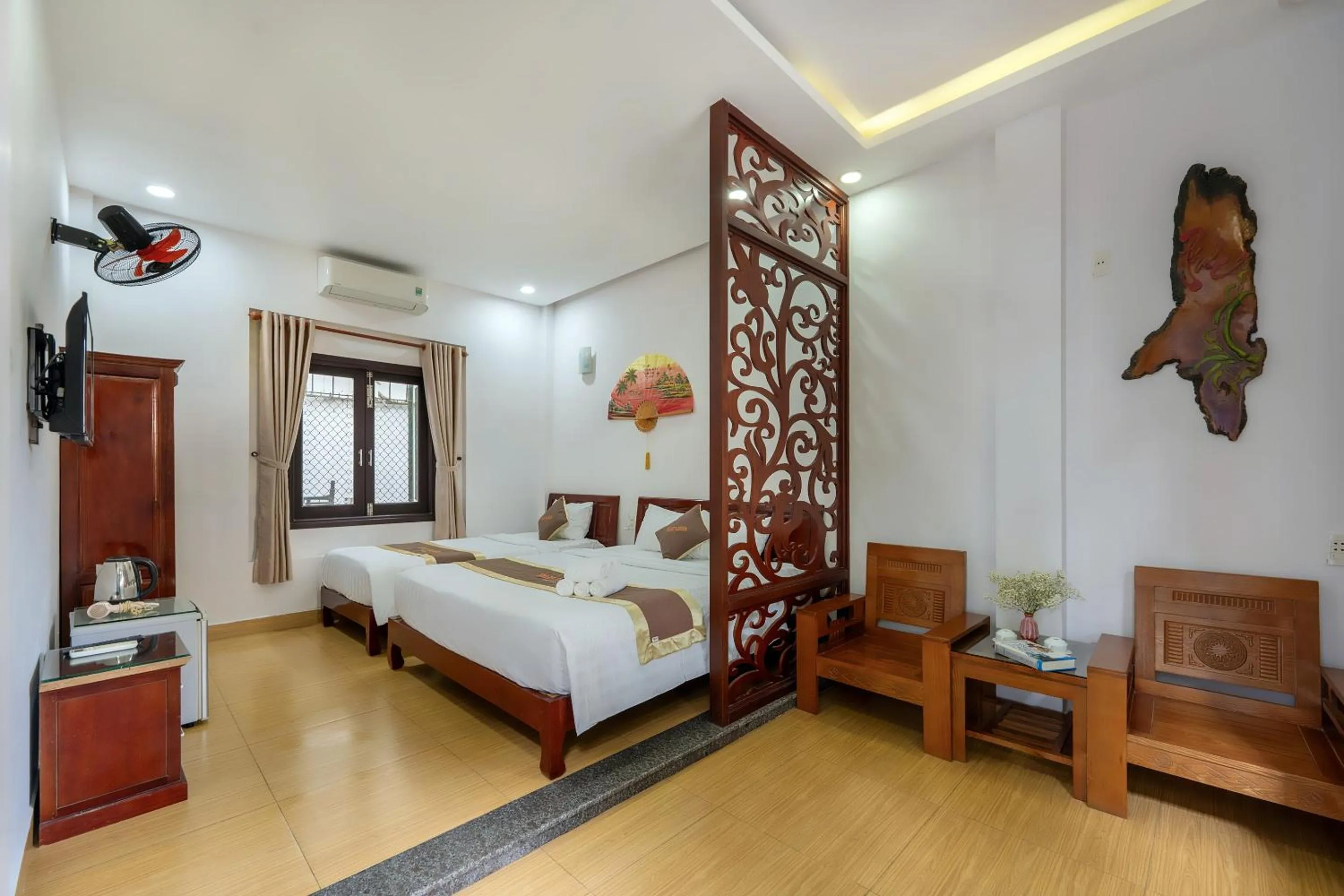 Bed in Smart Garden Homestay