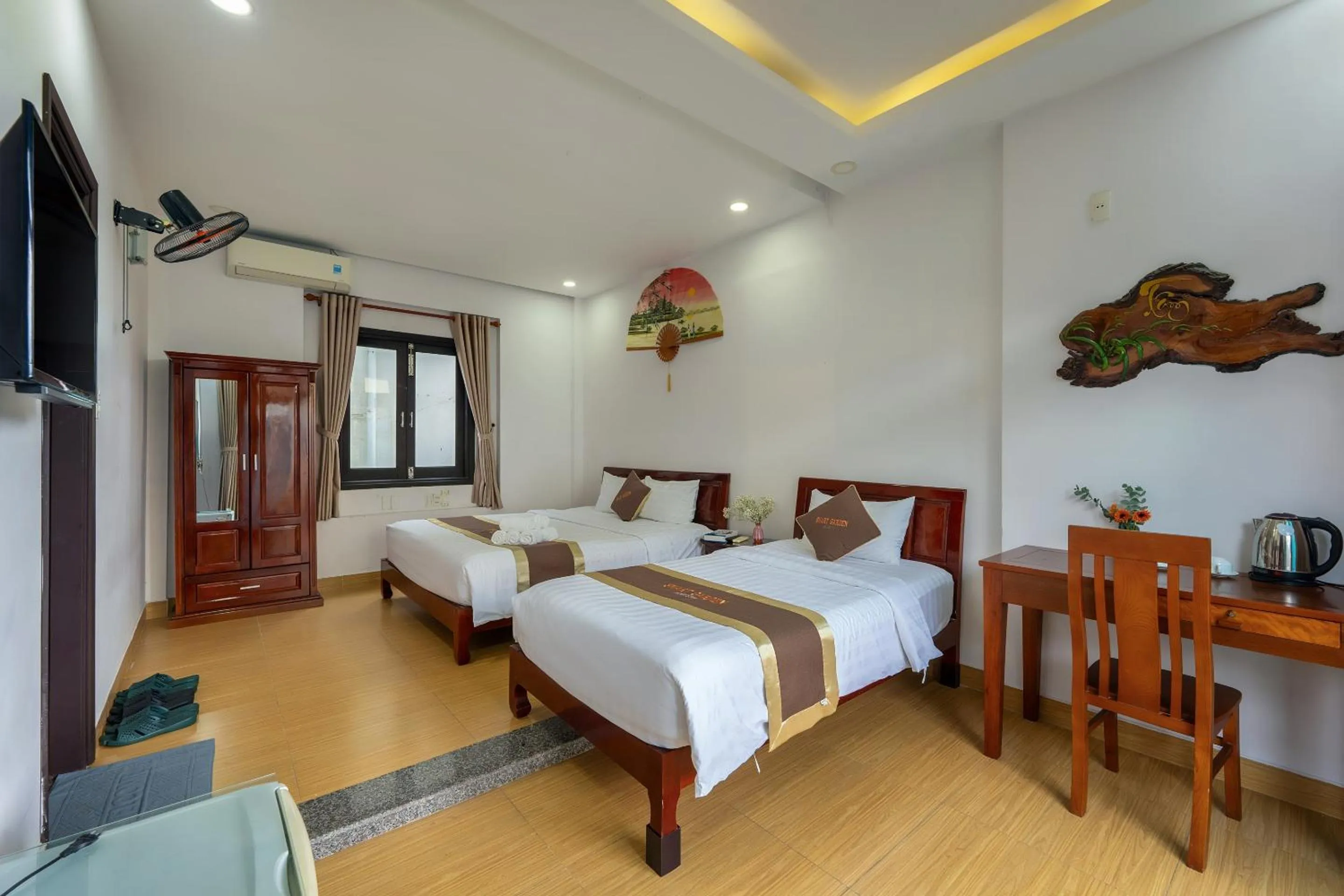 Bed in Smart Garden Homestay