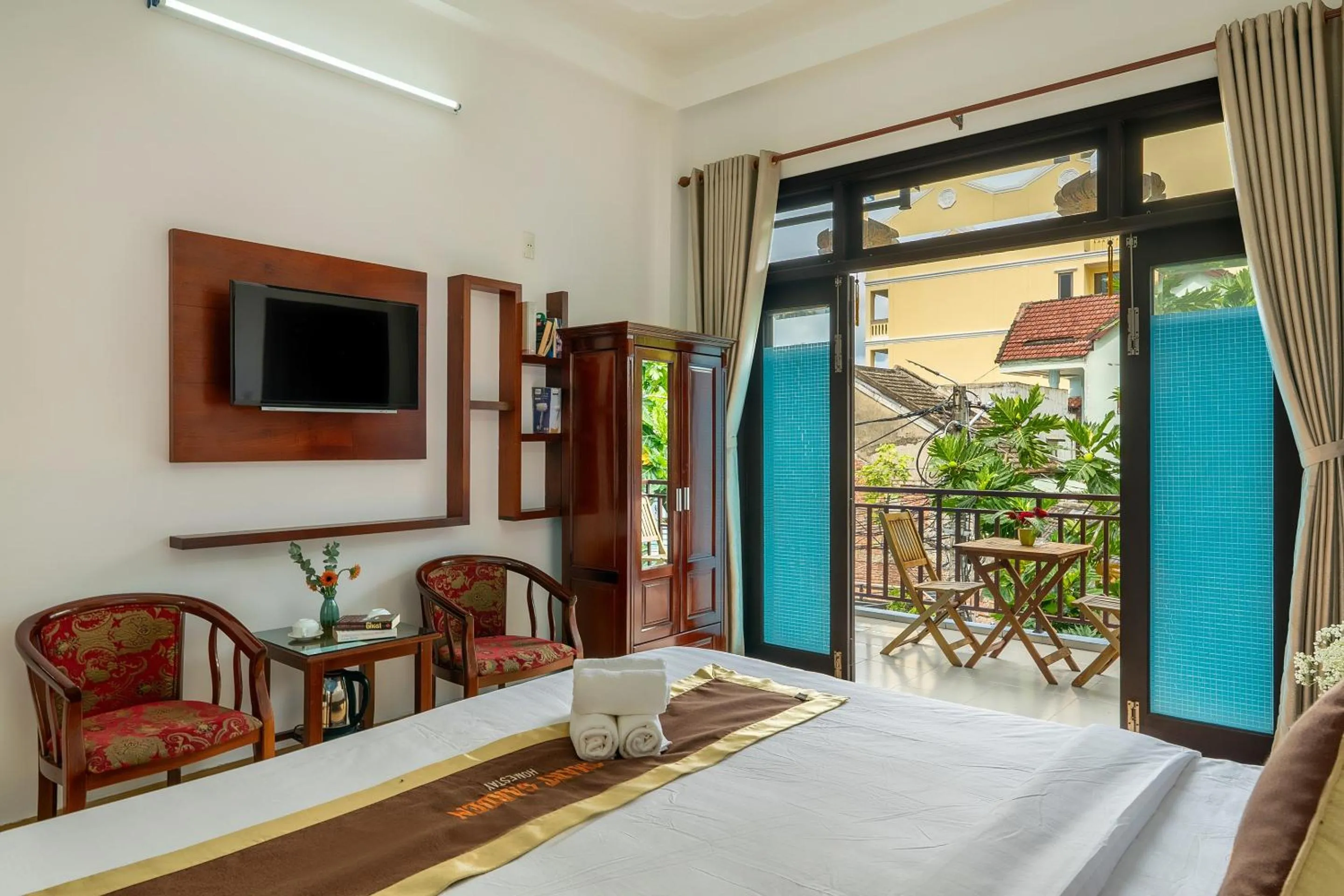 Bed in Smart Garden Homestay