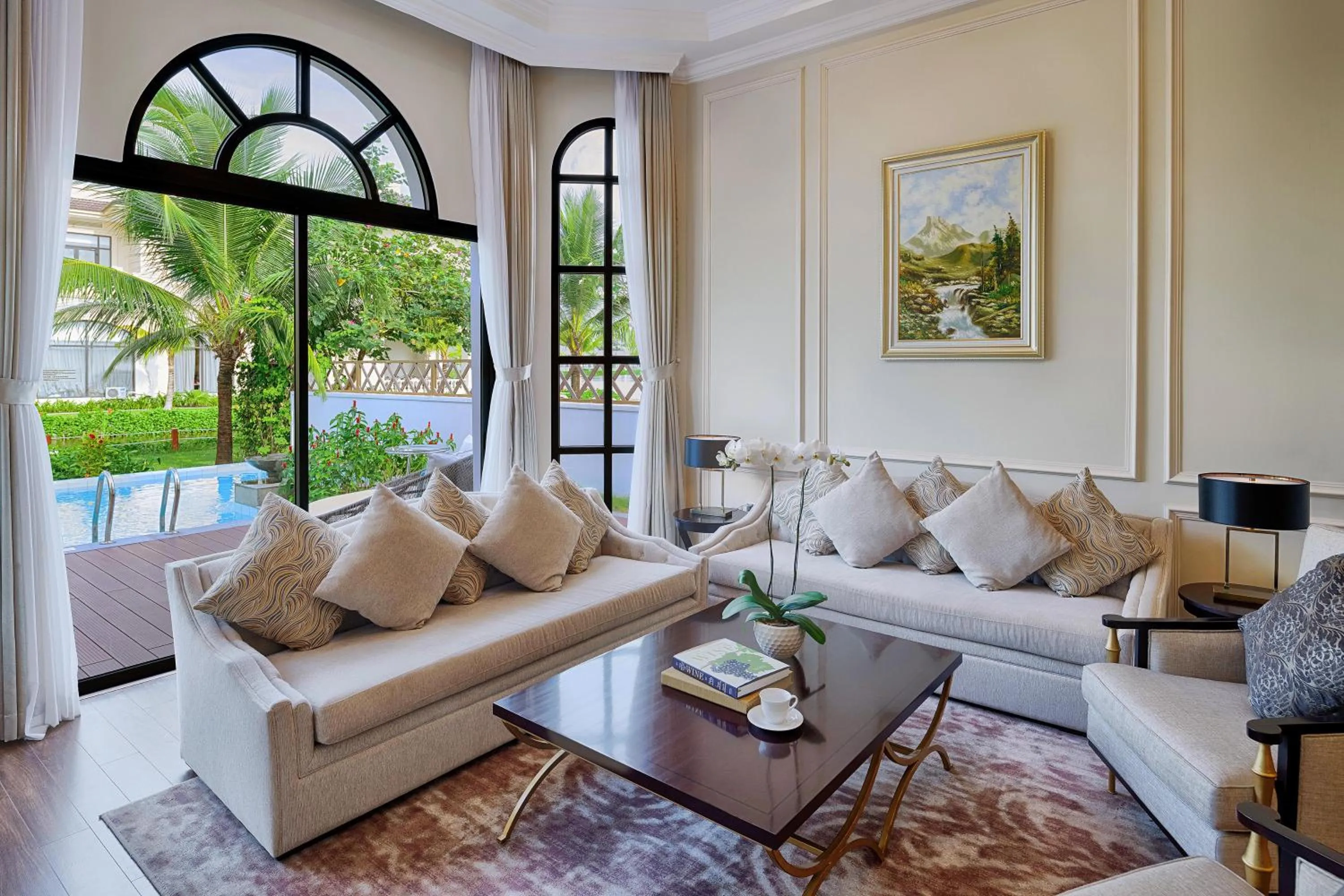 Living room in Melia Vinpearl Phu Quoc