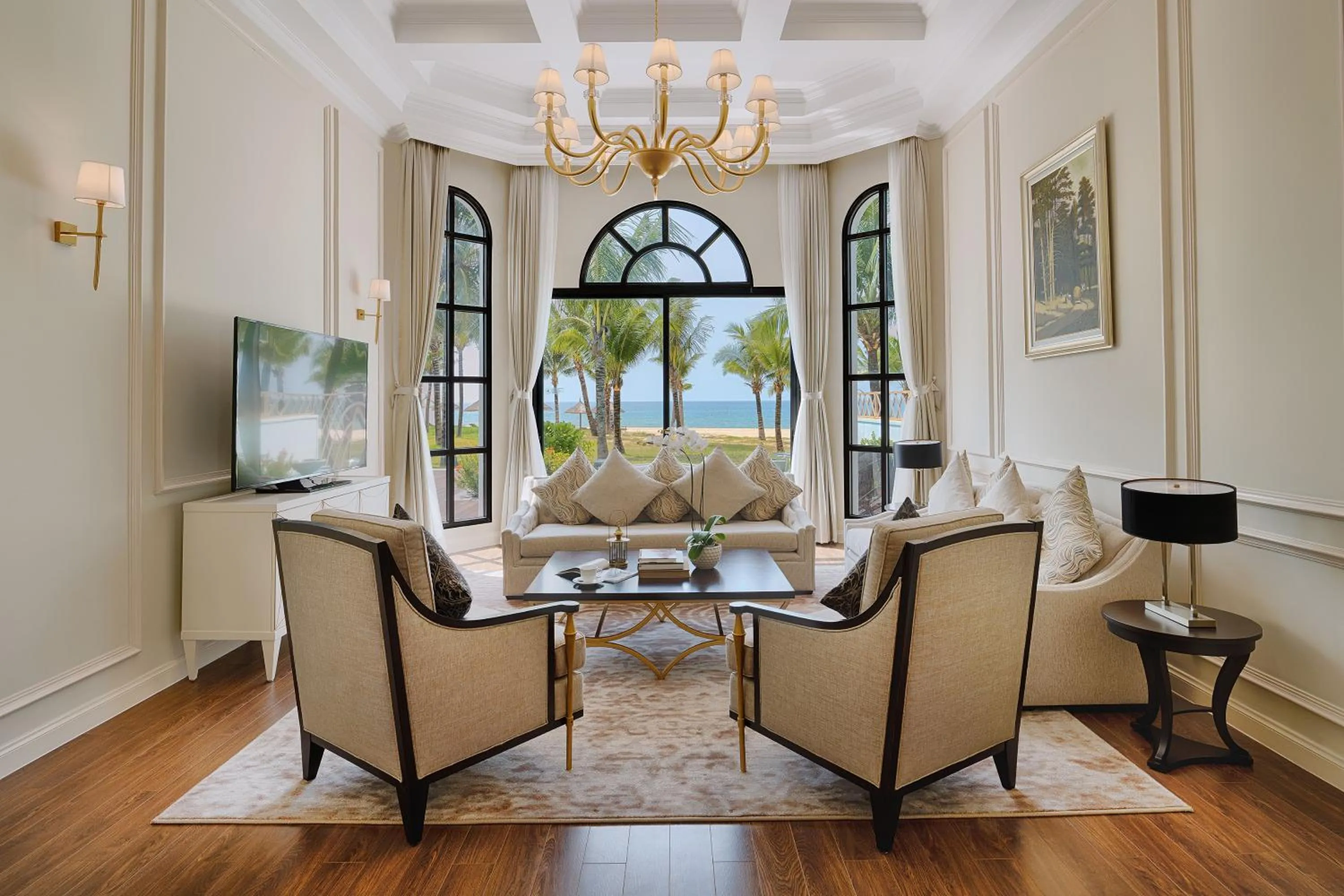 Living room in Melia Vinpearl Phu Quoc